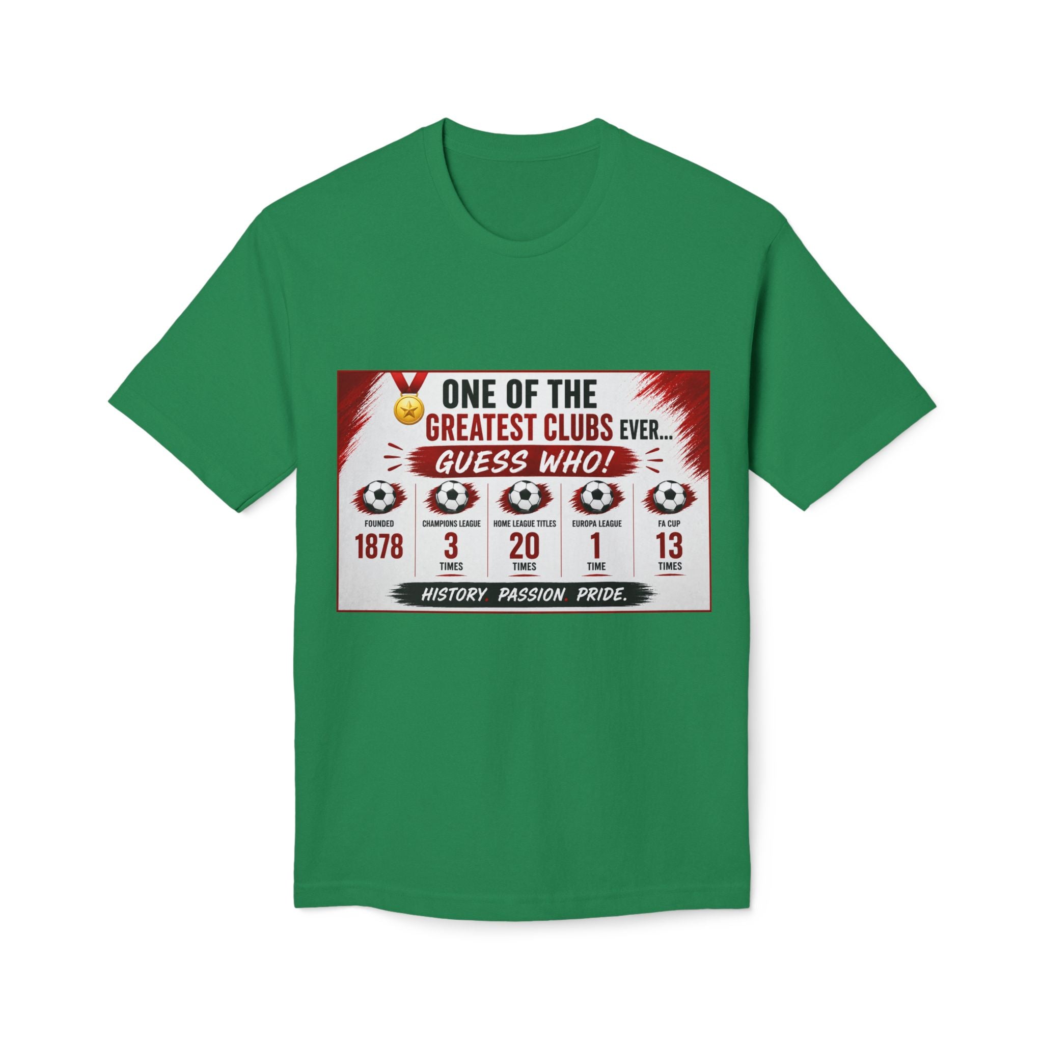 Soccer Club Stats Graphic T-Shirt – "One of the Greatest Clubs Ever" Fan Tee