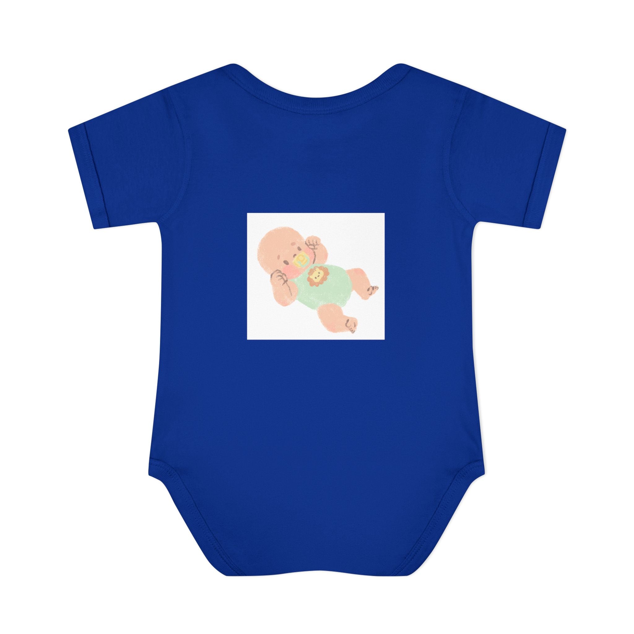 Luminous Baby Bodysuit — Cute Sleeping Infant Graphic Onesie