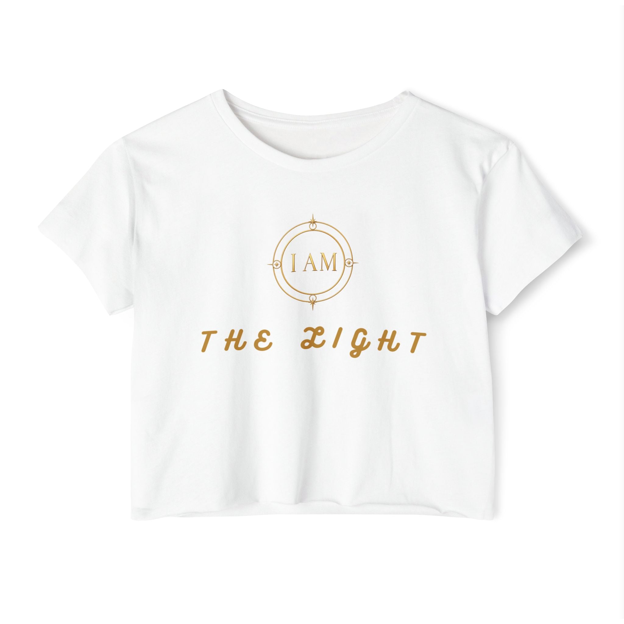 Ladies  Cropped T-shirt Top — Women's Spiritual Festival Tee