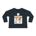 Toddler Long Sleeve Tee — 'Luminous' Gold Script Kids Shirt (I Radiate Light)