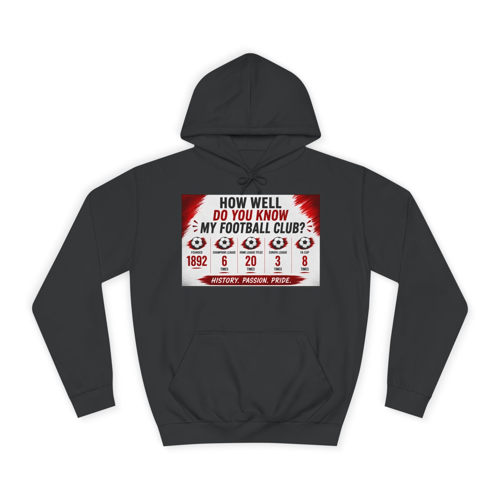 College Football Hoodie — "How Well Do You Know My Football Club?" Quiz Design