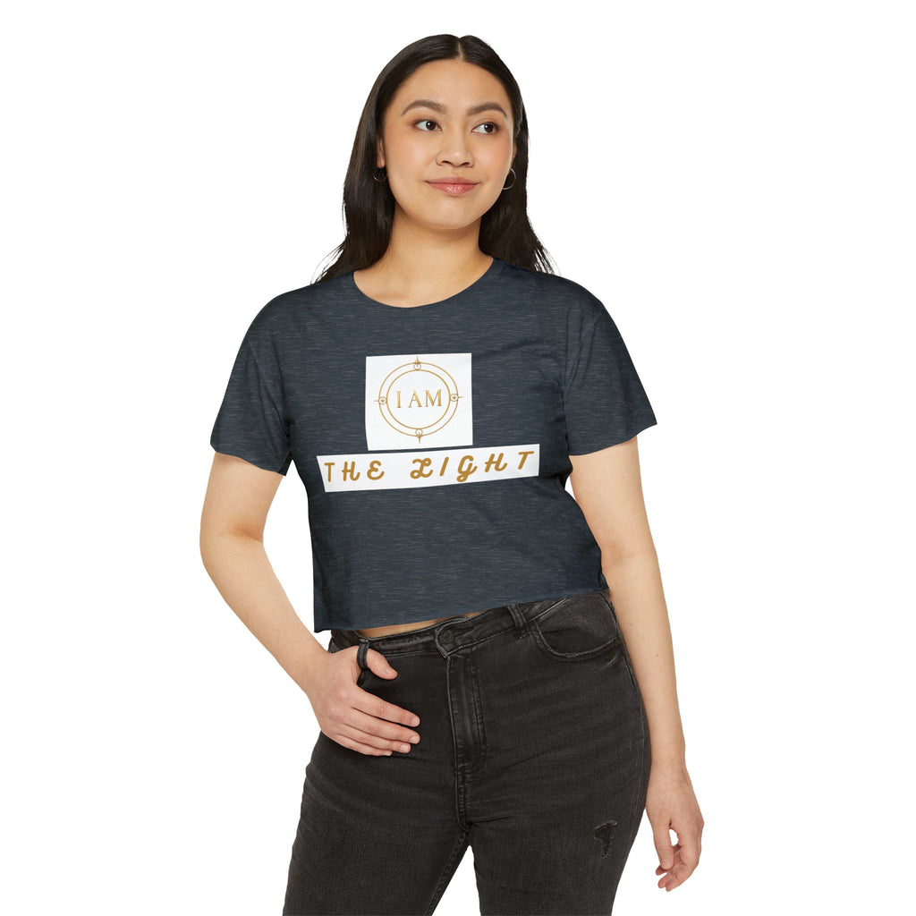Ladies  Cropped T-shirt Top — Women's Spiritual Festival Tee