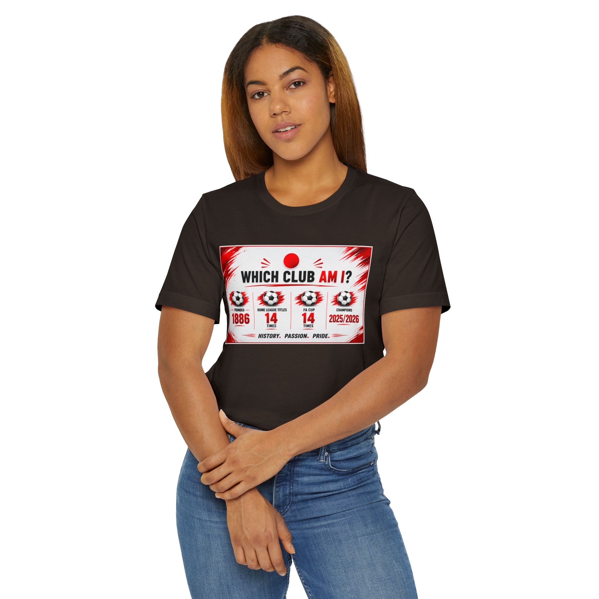 Which Club Am I? Soccer Trivia T-Shirt — Football Fan Quiz Tee