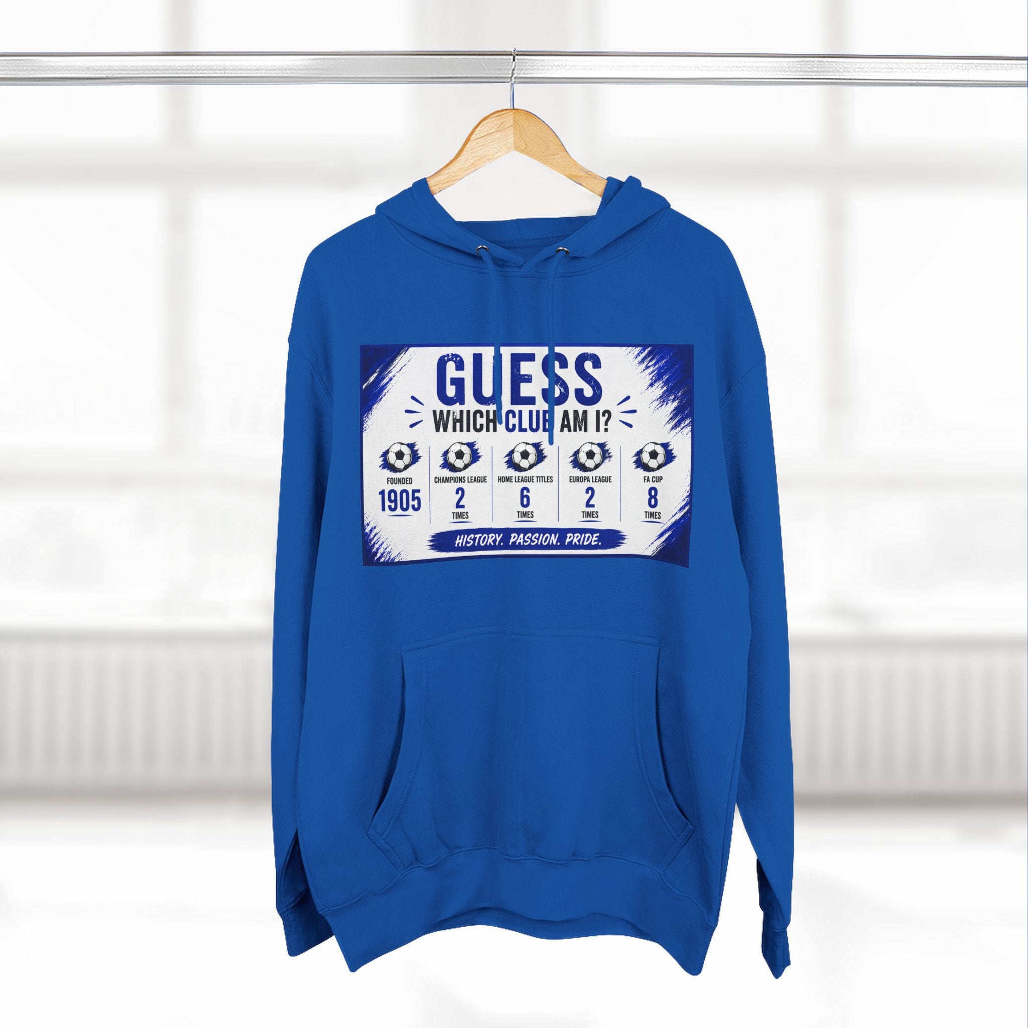 Three-Panel Fleece Hoodie