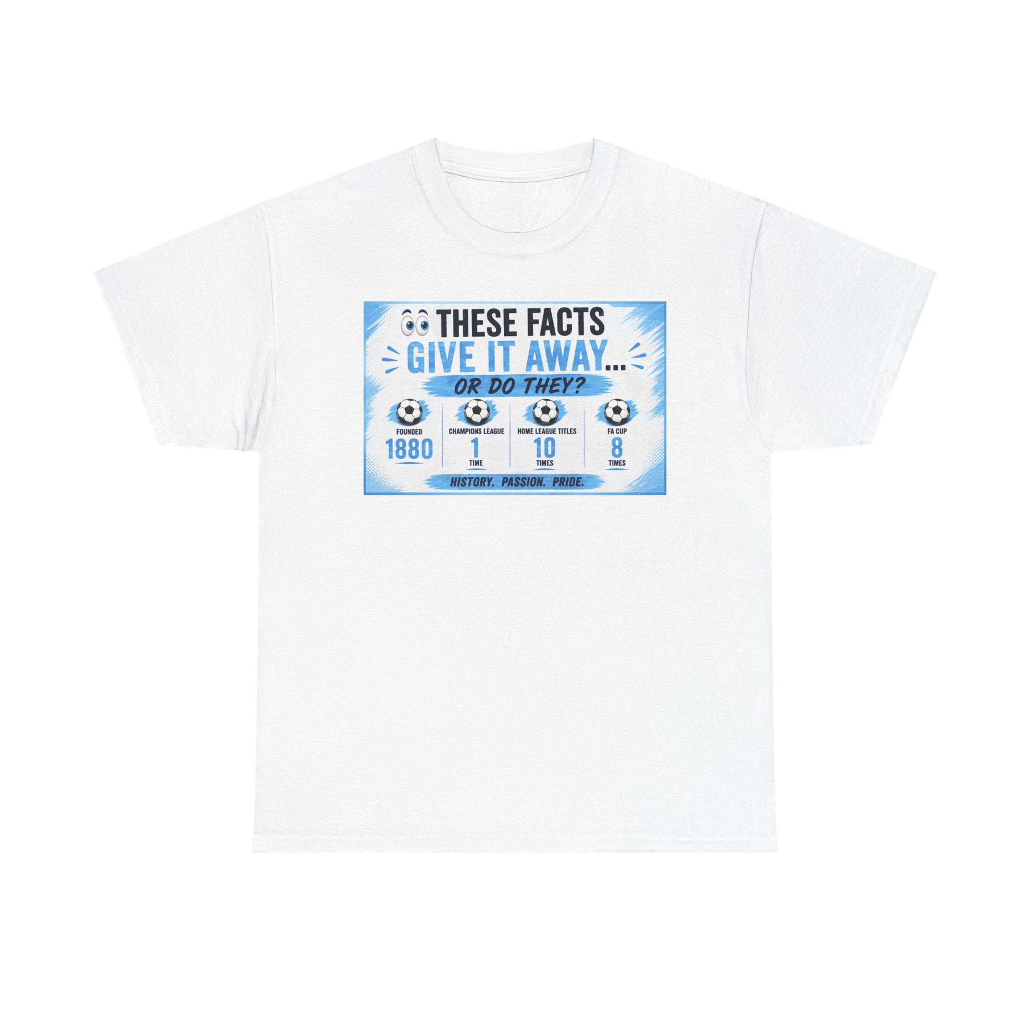 T-Shirt — “These Facts Give It Away… Or Do They?” Infographic Tee