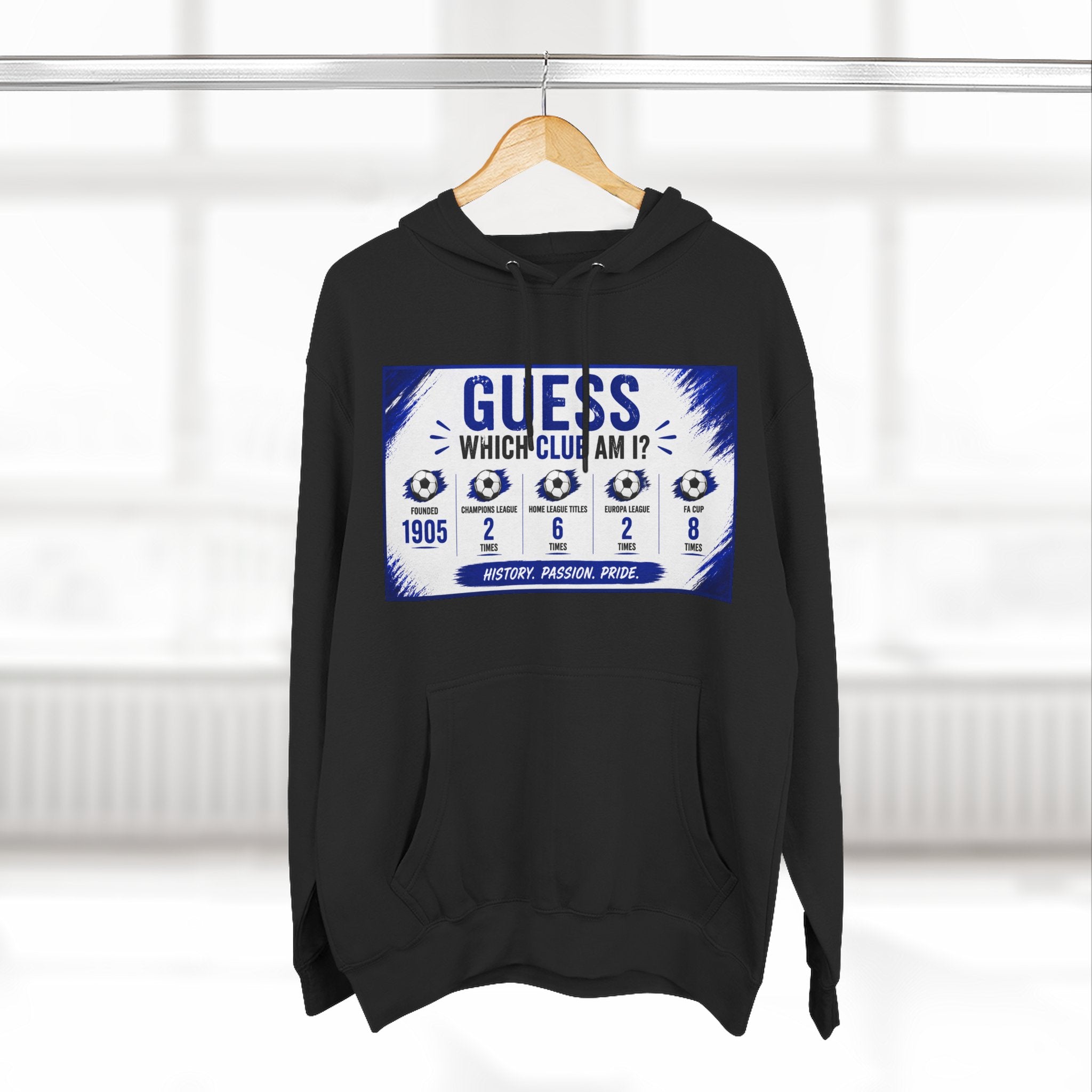 Three-Panel Fleece Hoodie