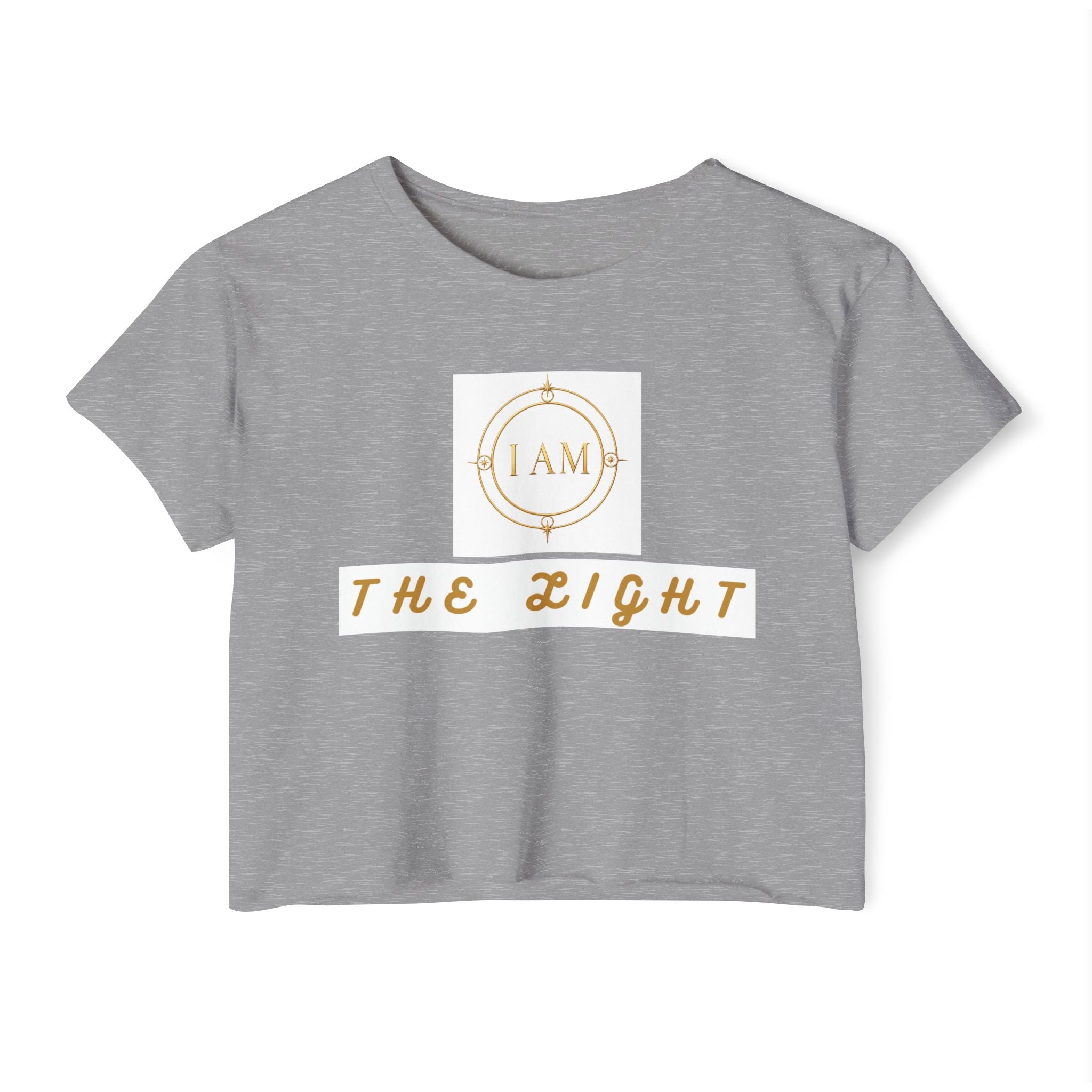 Ladies  Cropped T-shirt Top — Women's Spiritual Festival Tee