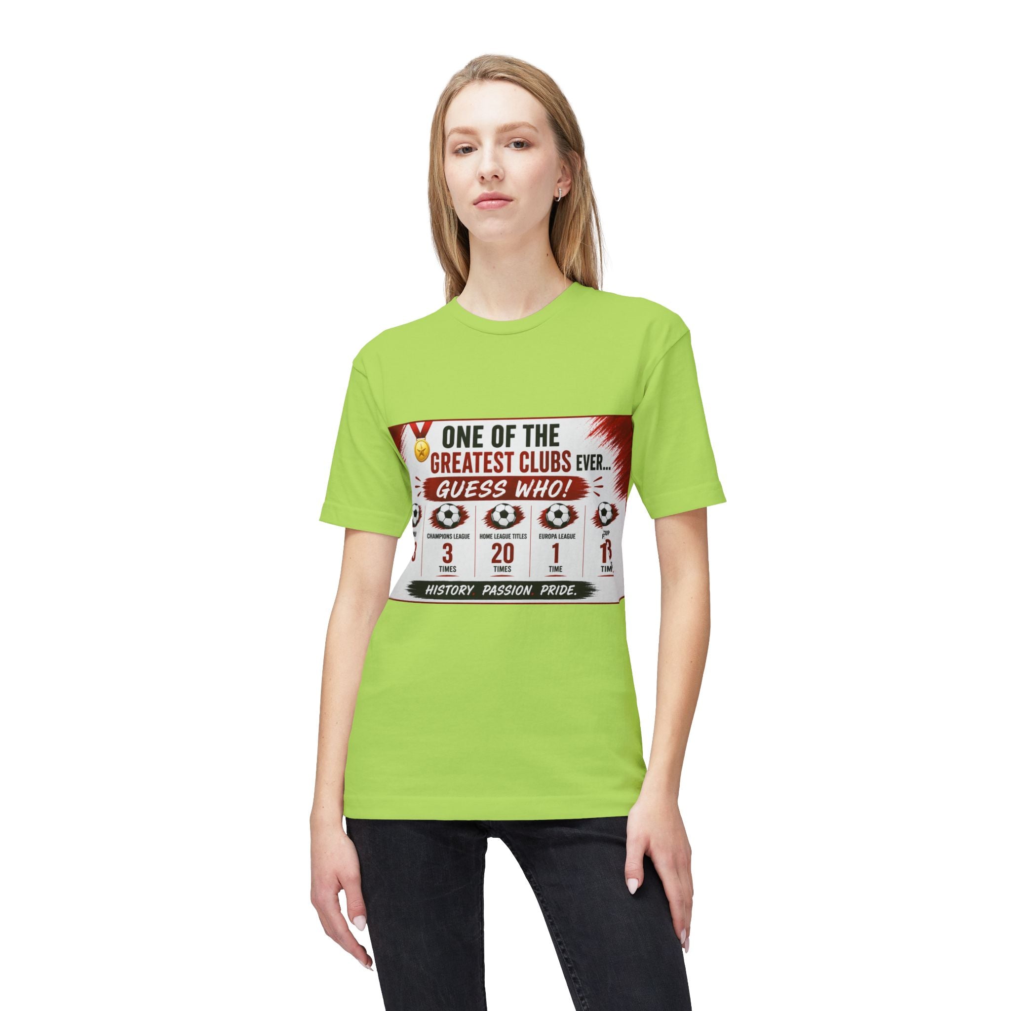 Soccer Club Stats Graphic T-Shirt – "One of the Greatest Clubs Ever" Fan Tee
