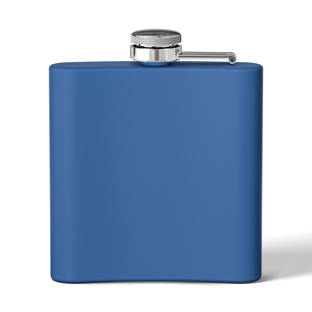 Flask — "I AM AT PEACE" Stainless Steel 6oz Hip Flask | Inspirational Calm Gift