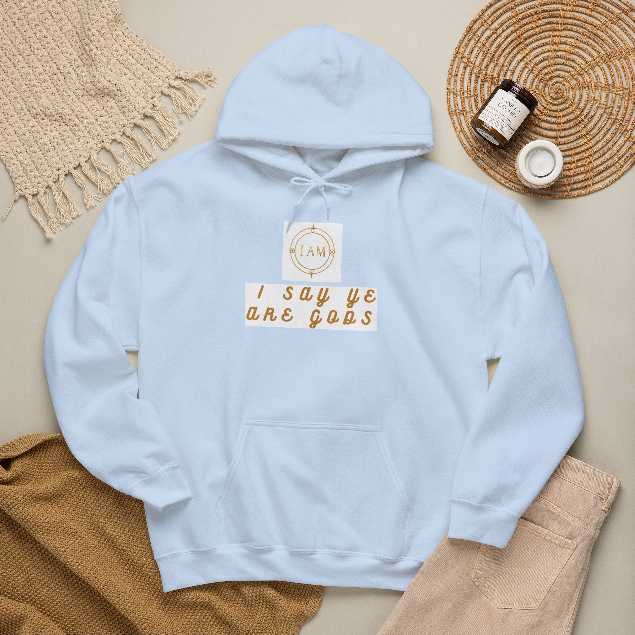 Midweight hooded Unisex sweatshirt