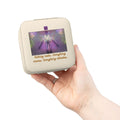 Compact Jewelry Travel Case — Portable Organizer with Ring Slots & Compartments ("Anything Ends Everything")