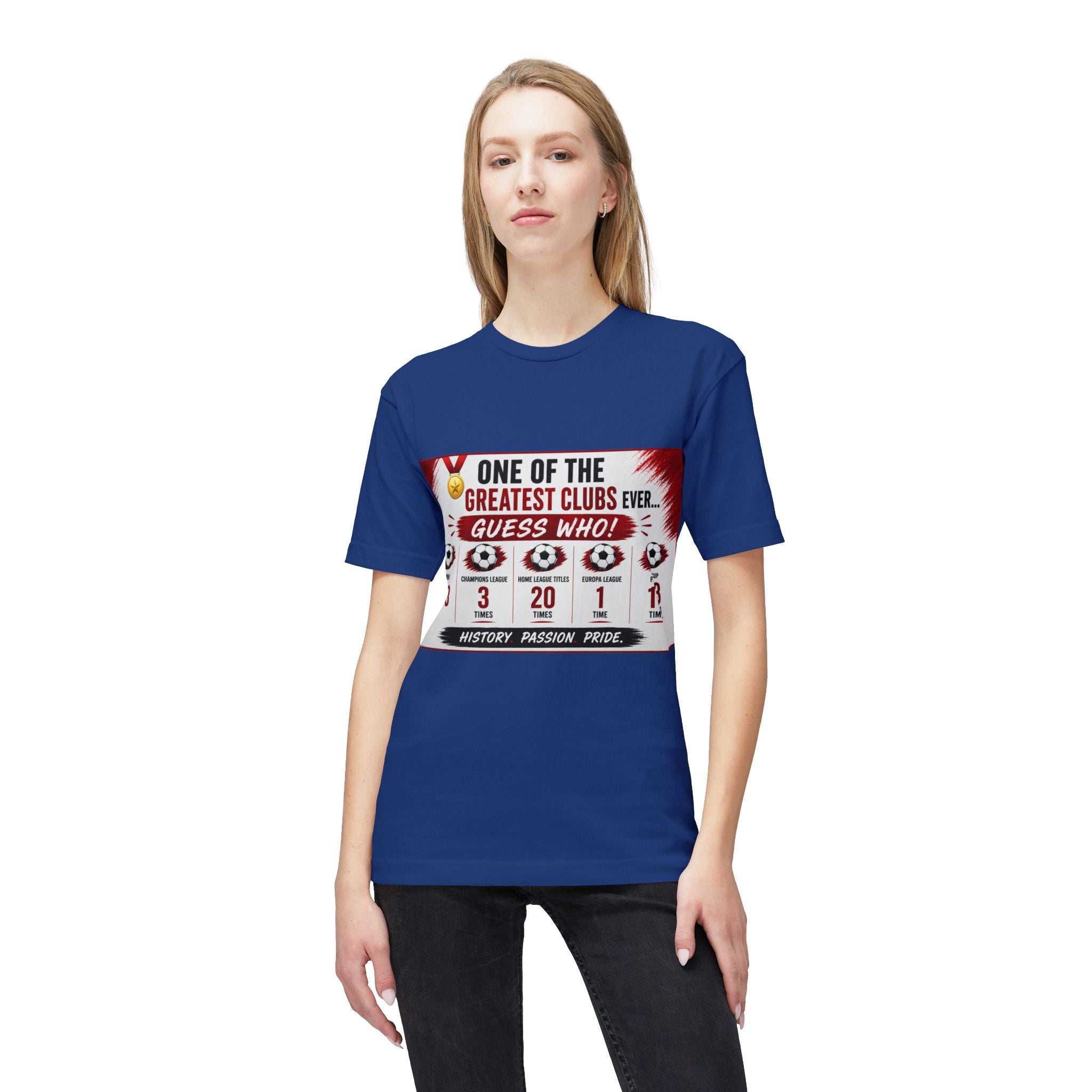 Soccer Club Stats Graphic T-Shirt – "One of the Greatest Clubs Ever" Fan Tee