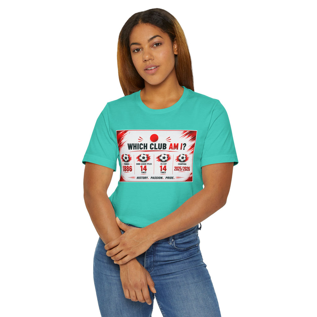 Which Club Am I? Soccer Trivia T-Shirt — Football Fan Quiz Tee