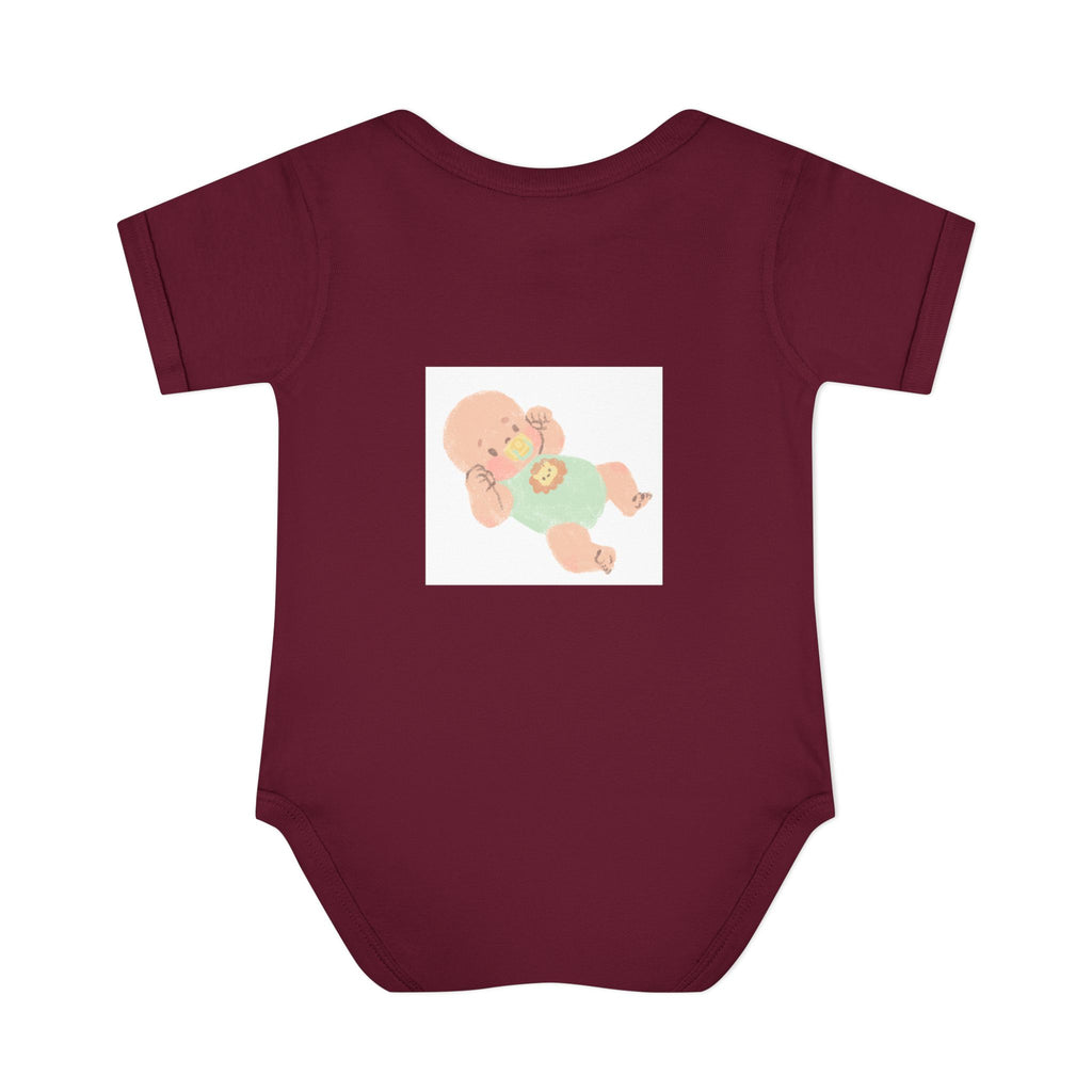 Luminous Baby Bodysuit — Cute Sleeping Infant Graphic Onesie