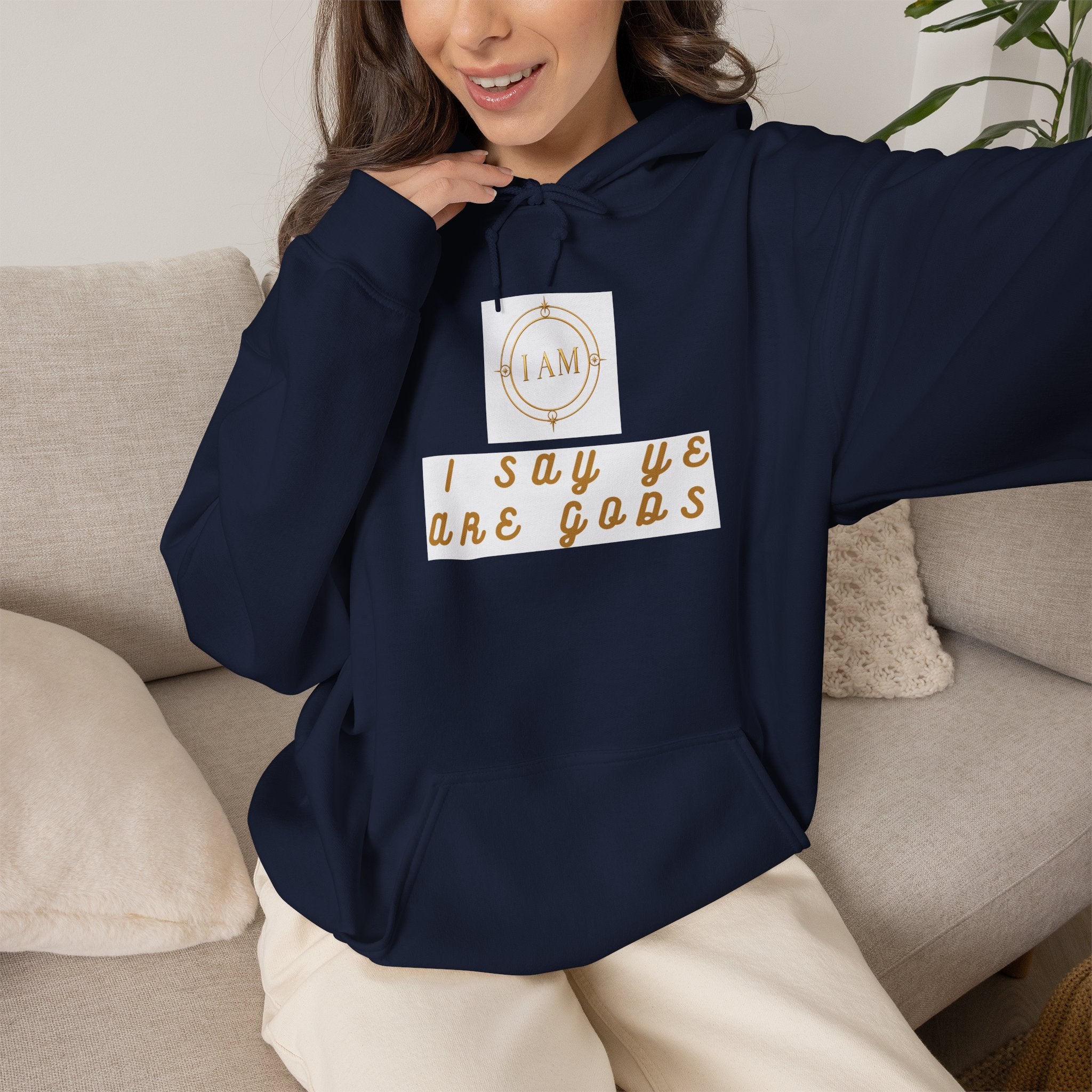 Midweight hooded Unisex sweatshirt