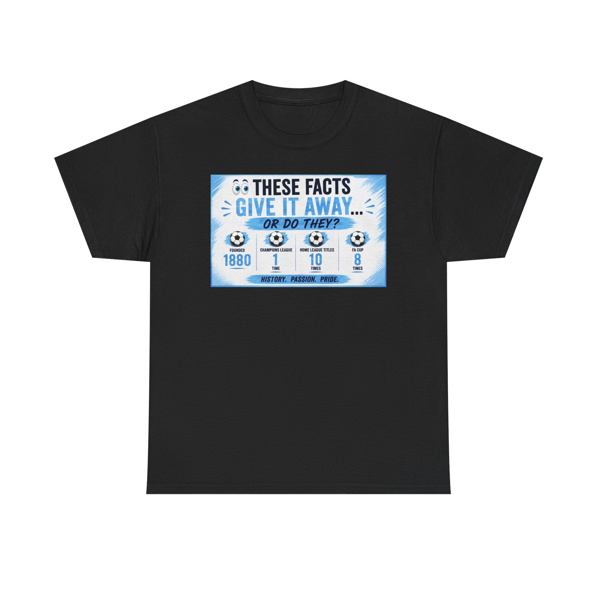 T-Shirt — “These Facts Give It Away… Or Do They?” Infographic Tee