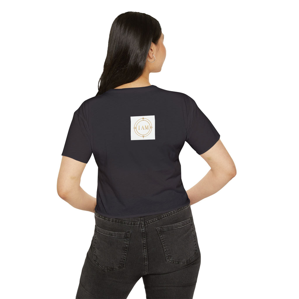 Ladies  Cropped T-shirt Top — Women's Spiritual Festival Tee