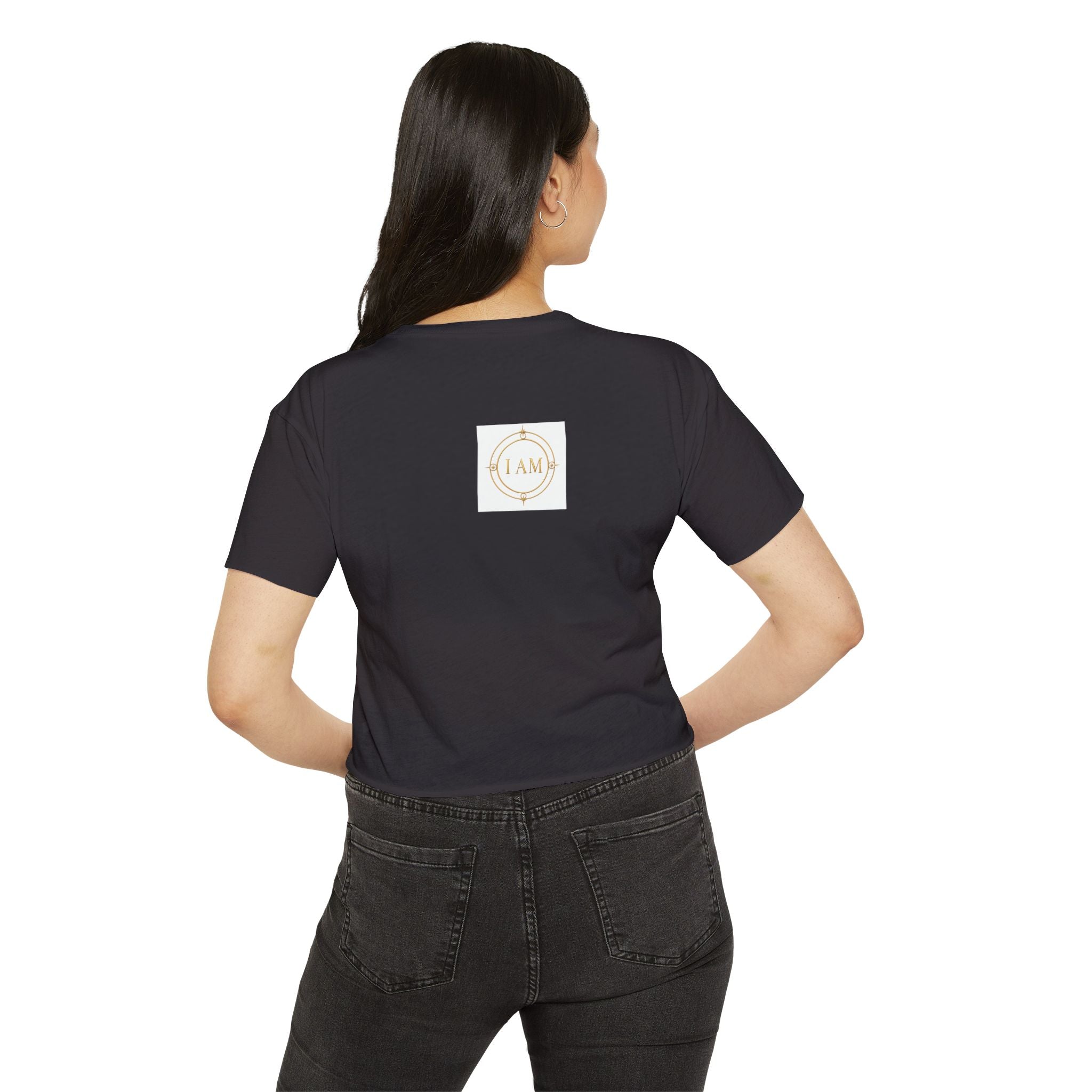 Ladies  Cropped T-shirt Top — Women's Spiritual Festival Tee