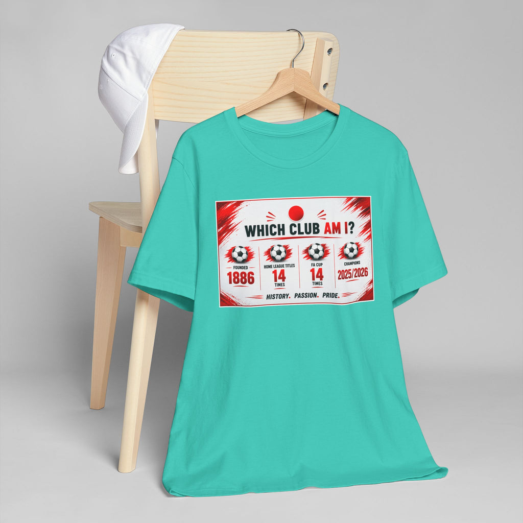 Which Club Am I? Soccer Trivia T-Shirt — Football Fan Quiz Tee