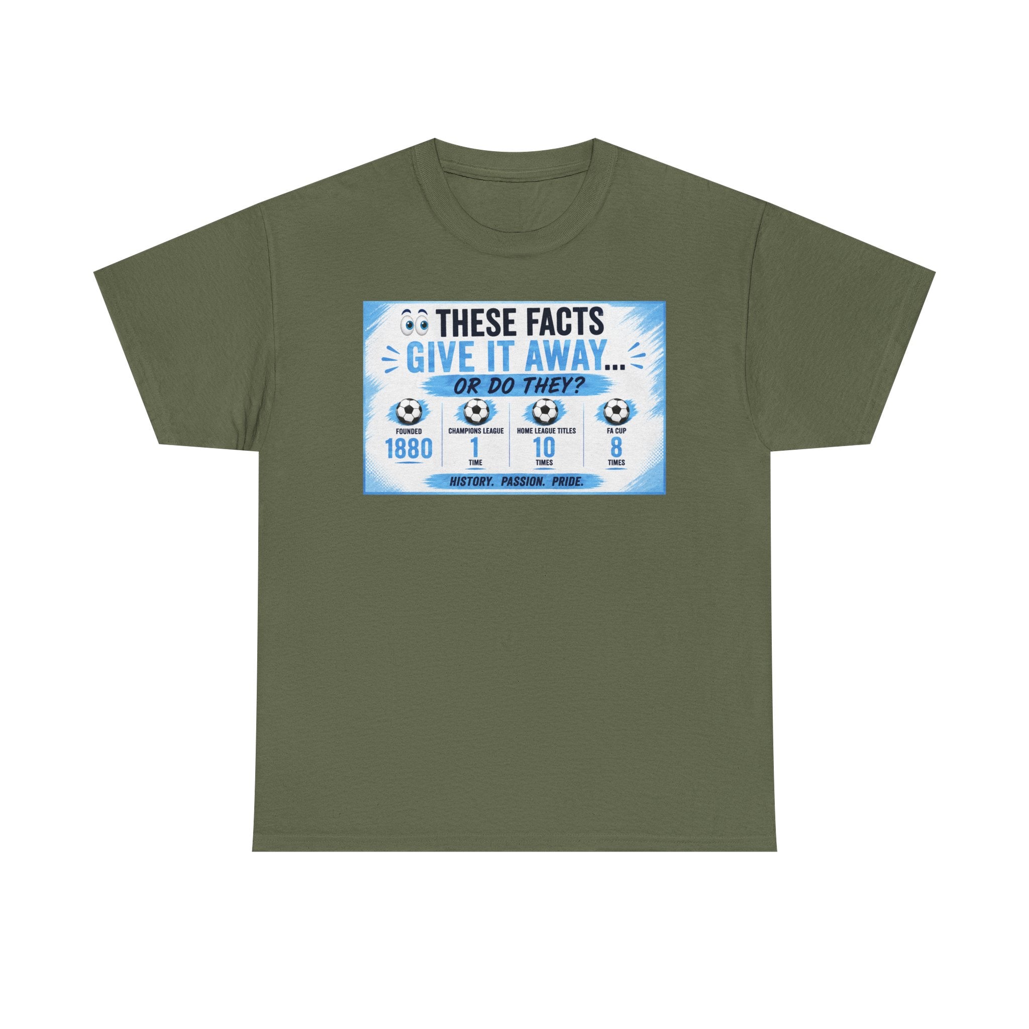 T-Shirt — “These Facts Give It Away… Or Do They?” Infographic Tee