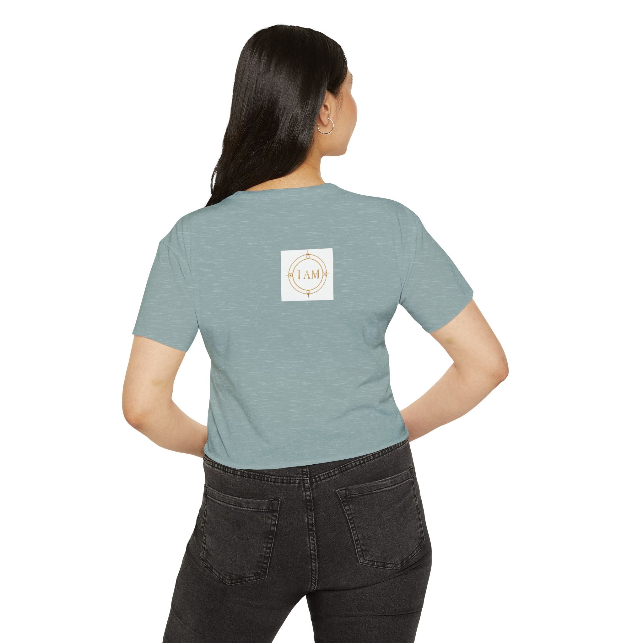 Ladies  Cropped T-shirt Top — Women's Spiritual Festival Tee