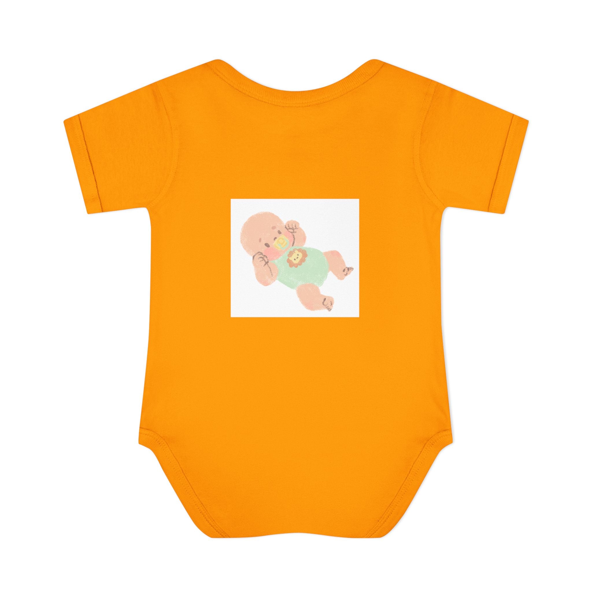 Luminous Baby Bodysuit — Cute Sleeping Infant Graphic Onesie