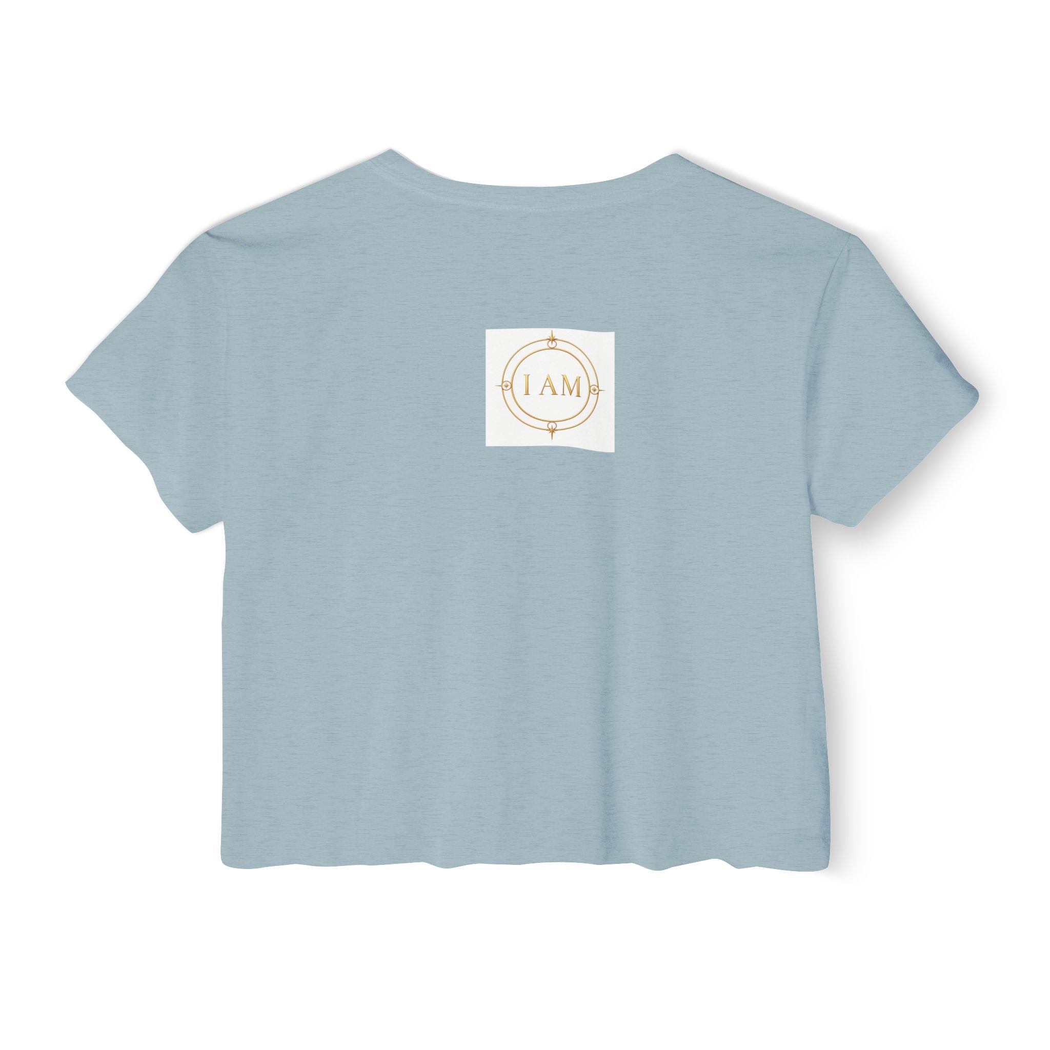 Ladies  Cropped T-shirt Top — Women's Spiritual Festival Tee