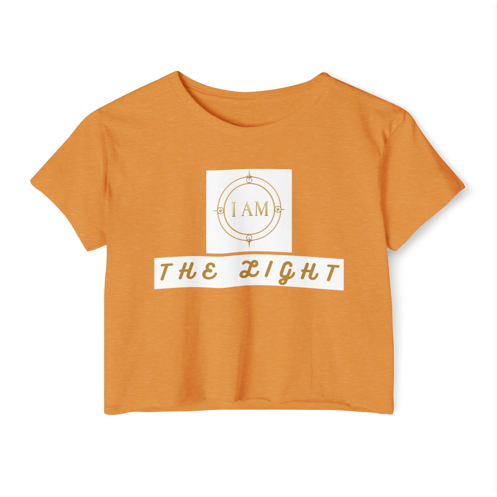 Ladies  Cropped T-shirt Top — Women's Spiritual Festival Tee