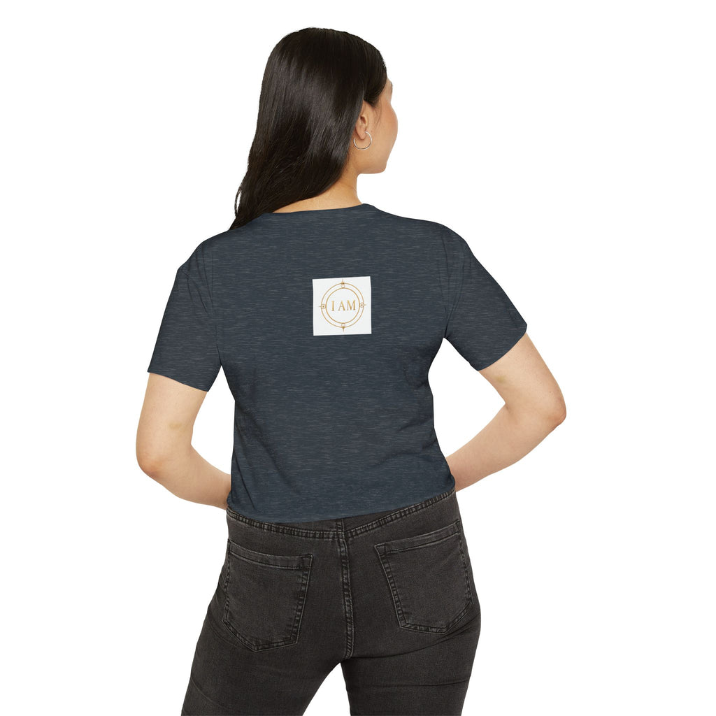Ladies  Cropped T-shirt Top — Women's Spiritual Festival Tee