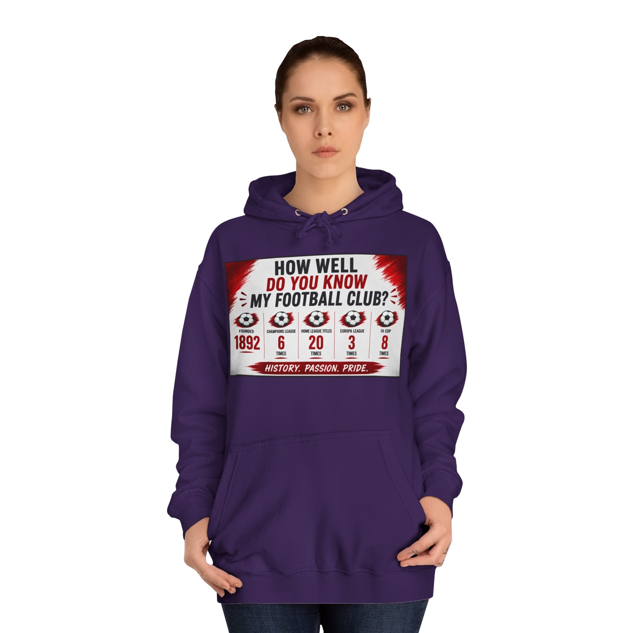 College Football Hoodie — "How Well Do You Know My Football Club?" Quiz Design