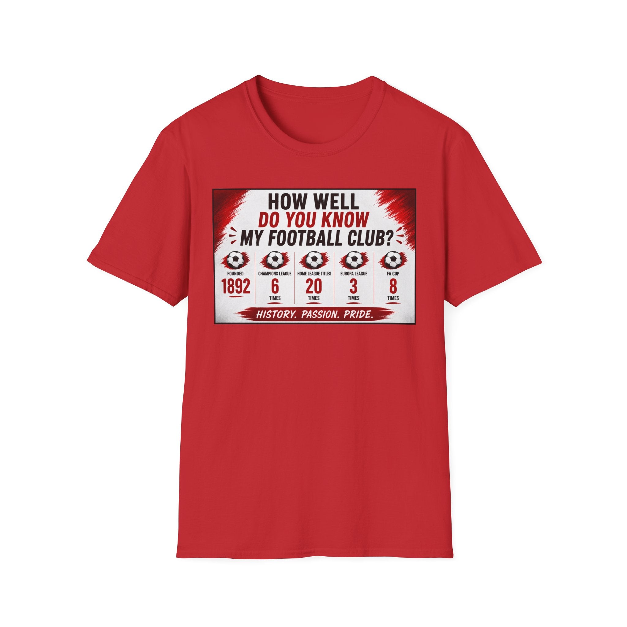 How Well Do You Know My Football Club? T-Shirt — Fan Trivia Graphic Tee