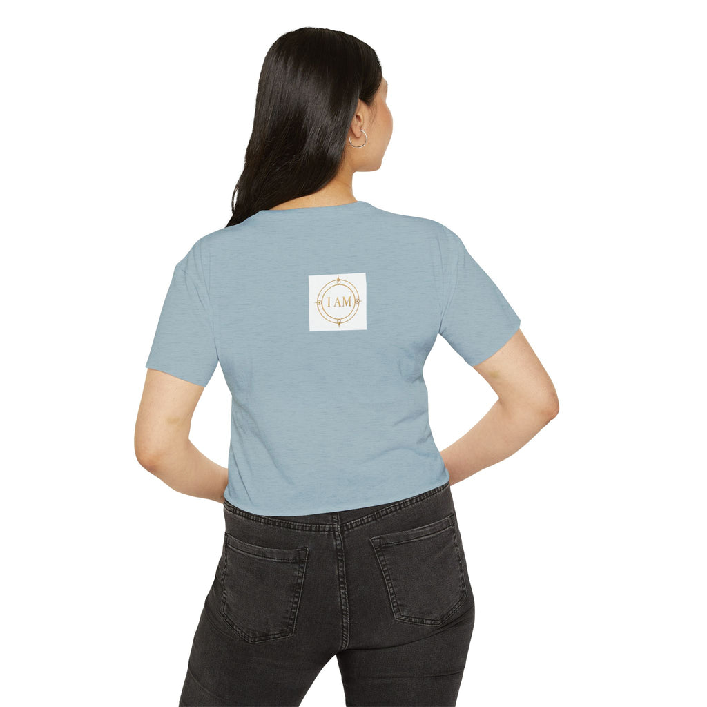 Ladies  Cropped T-shirt Top — Women's Spiritual Festival Tee