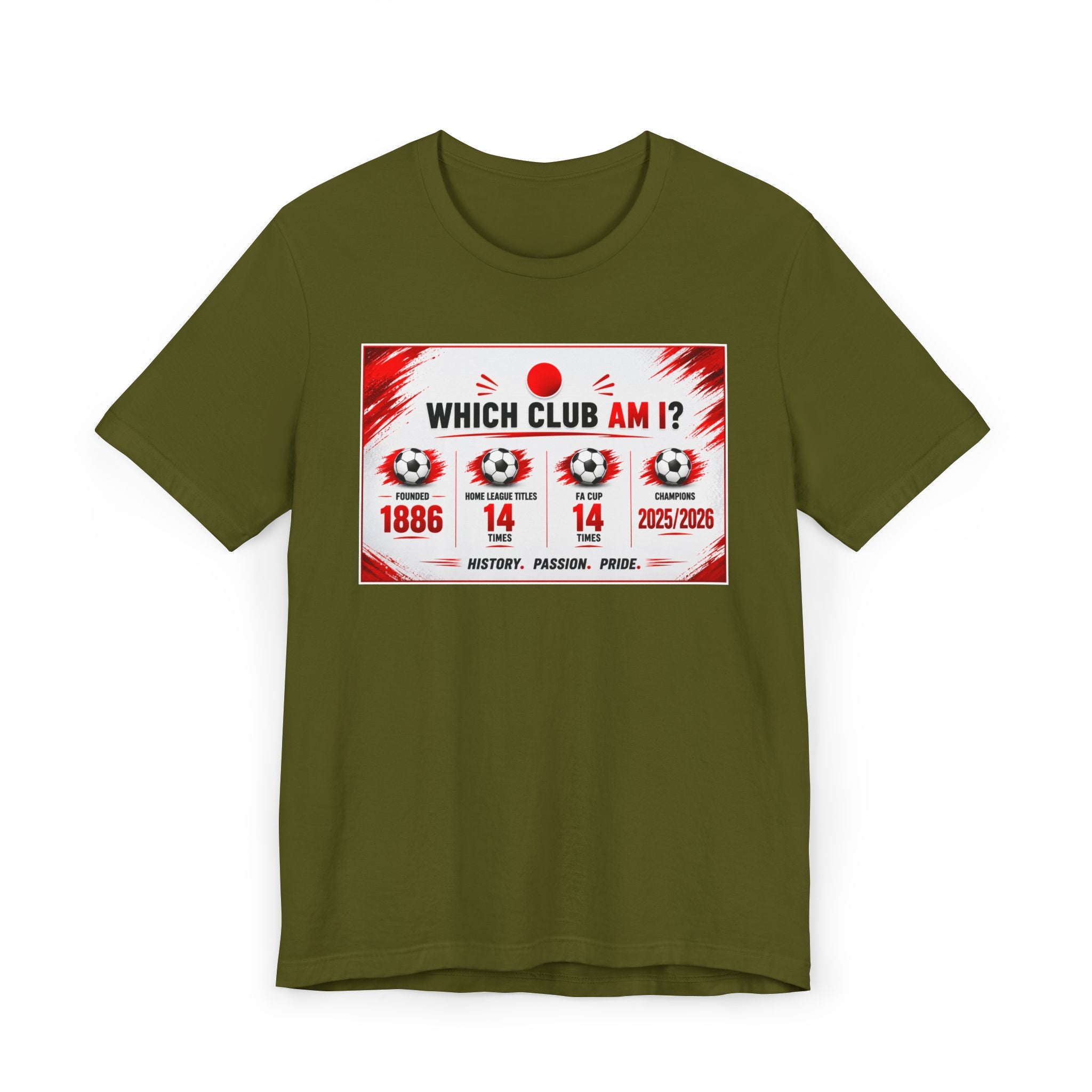 Which Club Am I? Soccer Trivia T-Shirt — Football Fan Quiz Tee