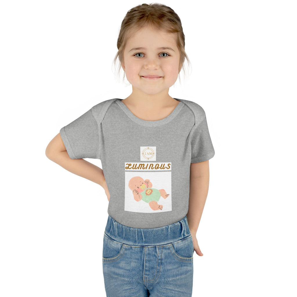 Luminous Baby Bodysuit — Cute Sleeping Infant Graphic Onesie