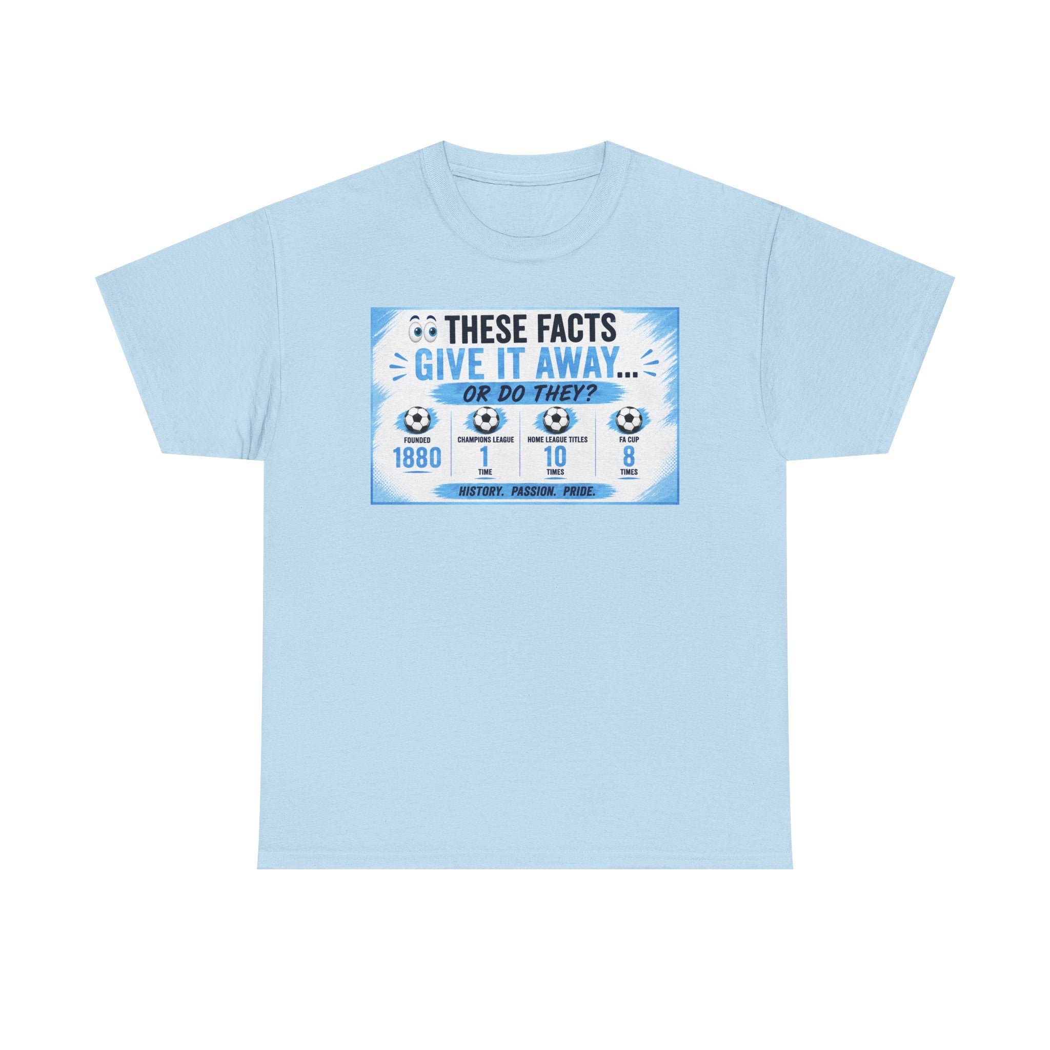 T-Shirt — “These Facts Give It Away… Or Do They?” Infographic Tee