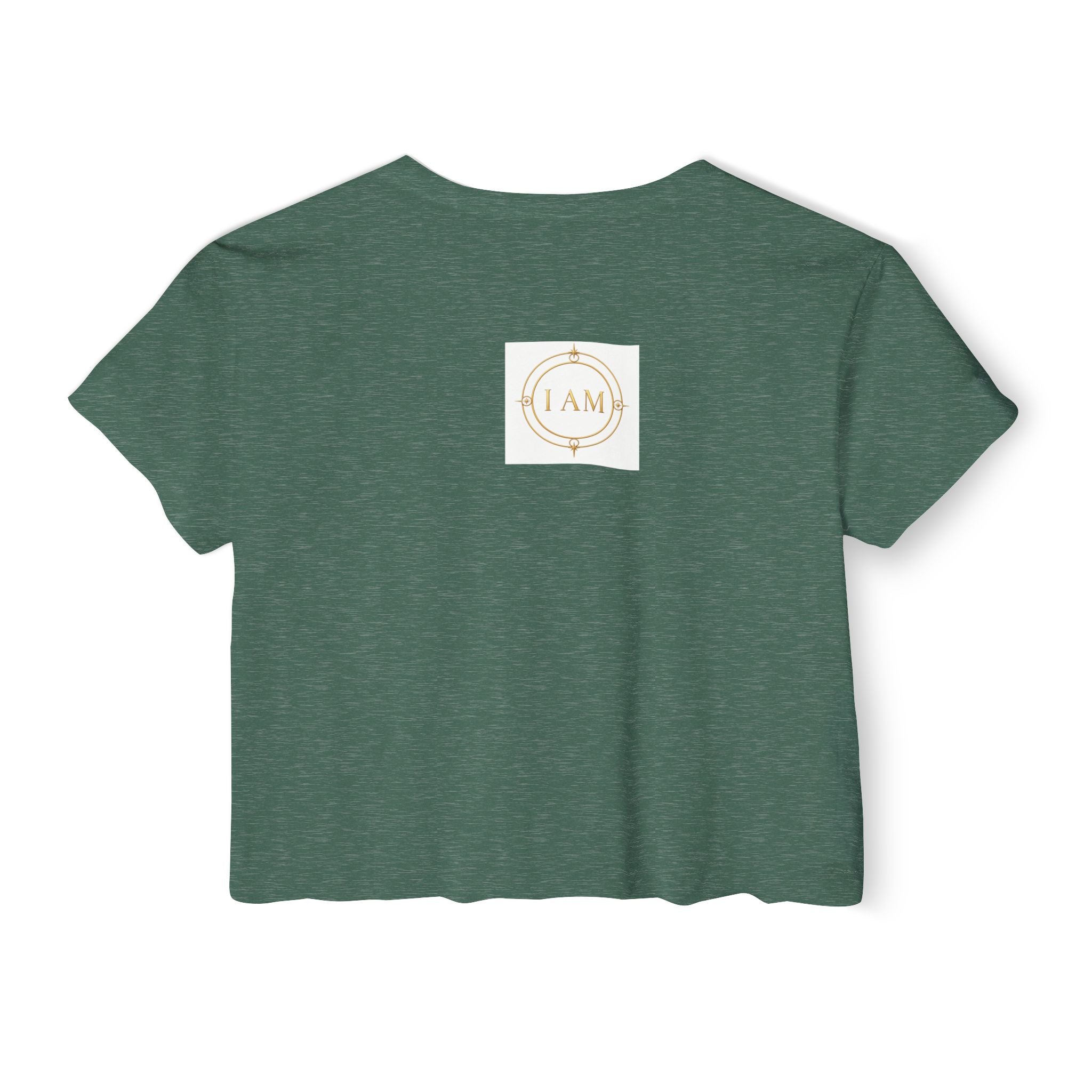 Ladies  Cropped T-shirt Top — Women's Spiritual Festival Tee