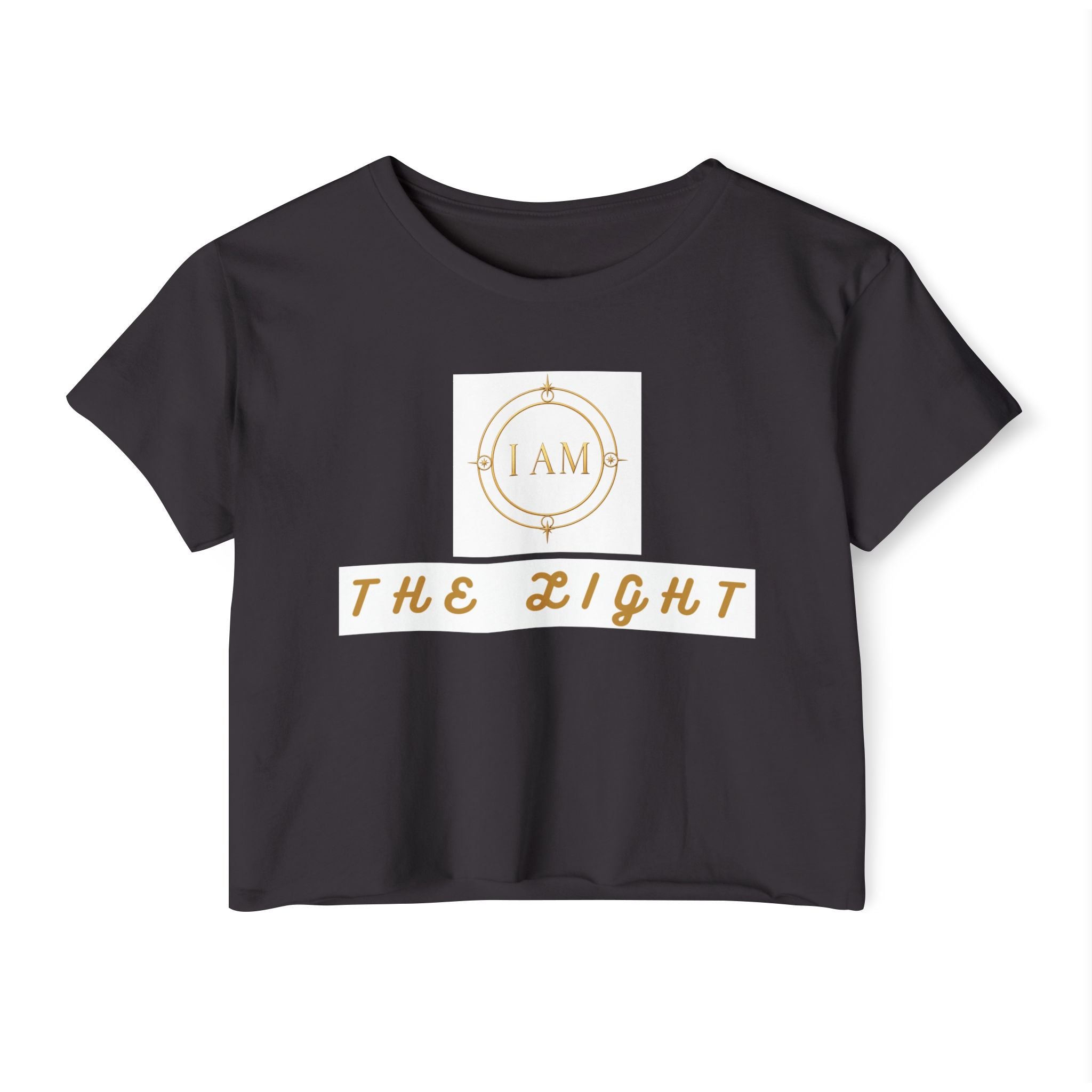 Ladies  Cropped T-shirt Top — Women's Spiritual Festival Tee