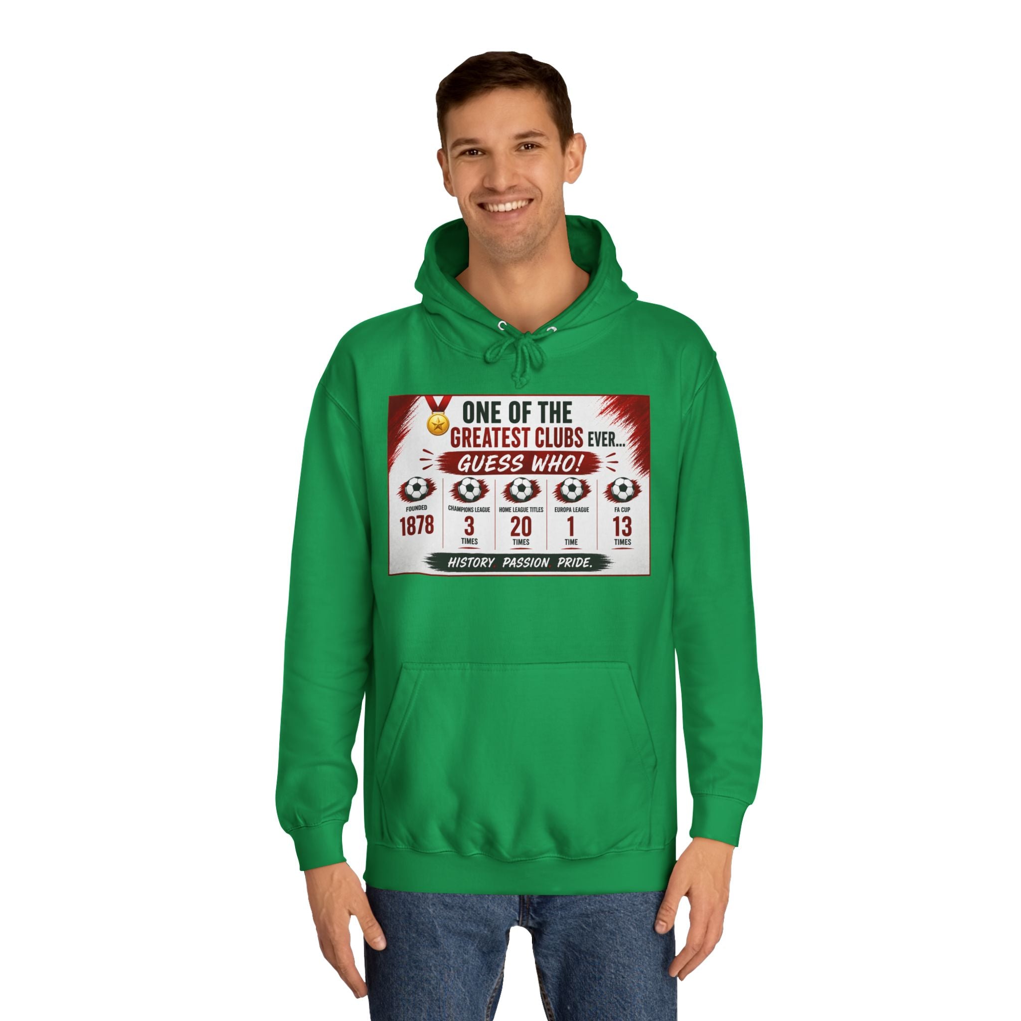 College Hoodie — "One of the Greatest Clubs Ever" Vintage Sports Graphic