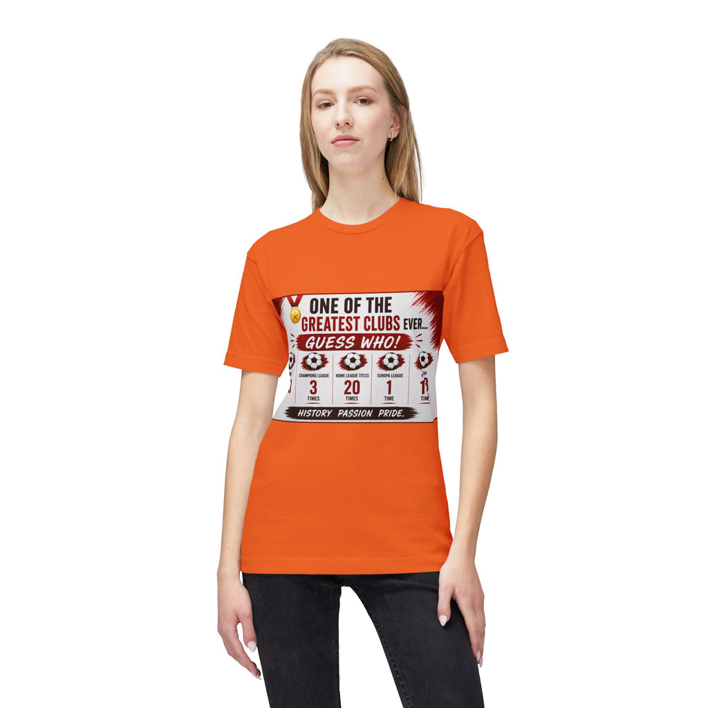 Soccer Club Stats Graphic T-Shirt – "One of the Greatest Clubs Ever" Fan Tee