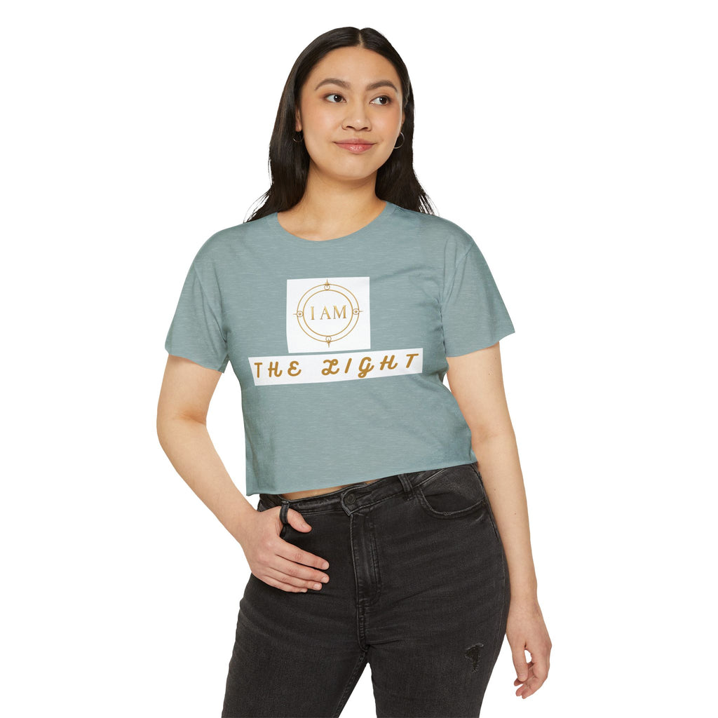 Ladies  Cropped T-shirt Top — Women's Spiritual Festival Tee