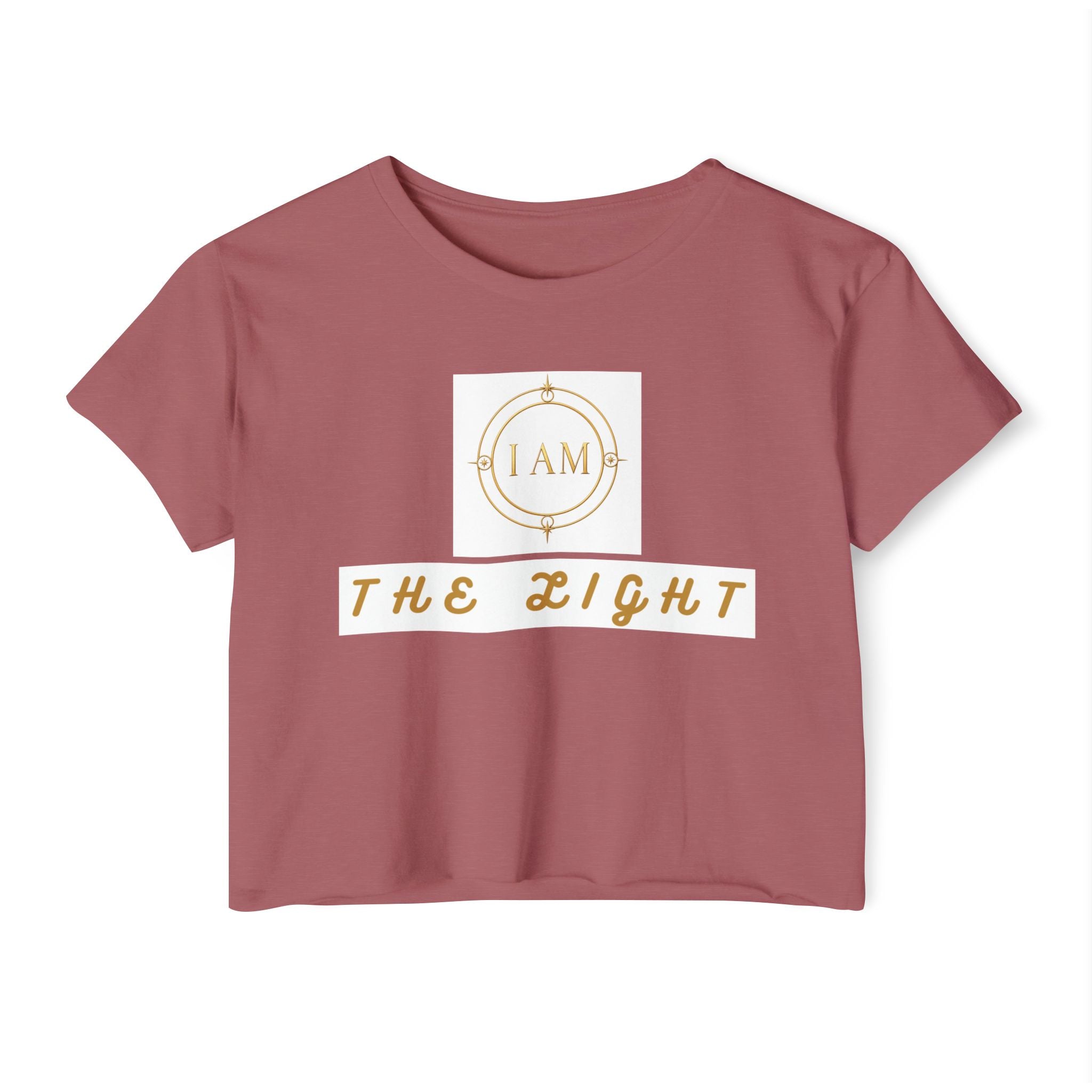 Ladies  Cropped T-shirt Top — Women's Spiritual Festival Tee