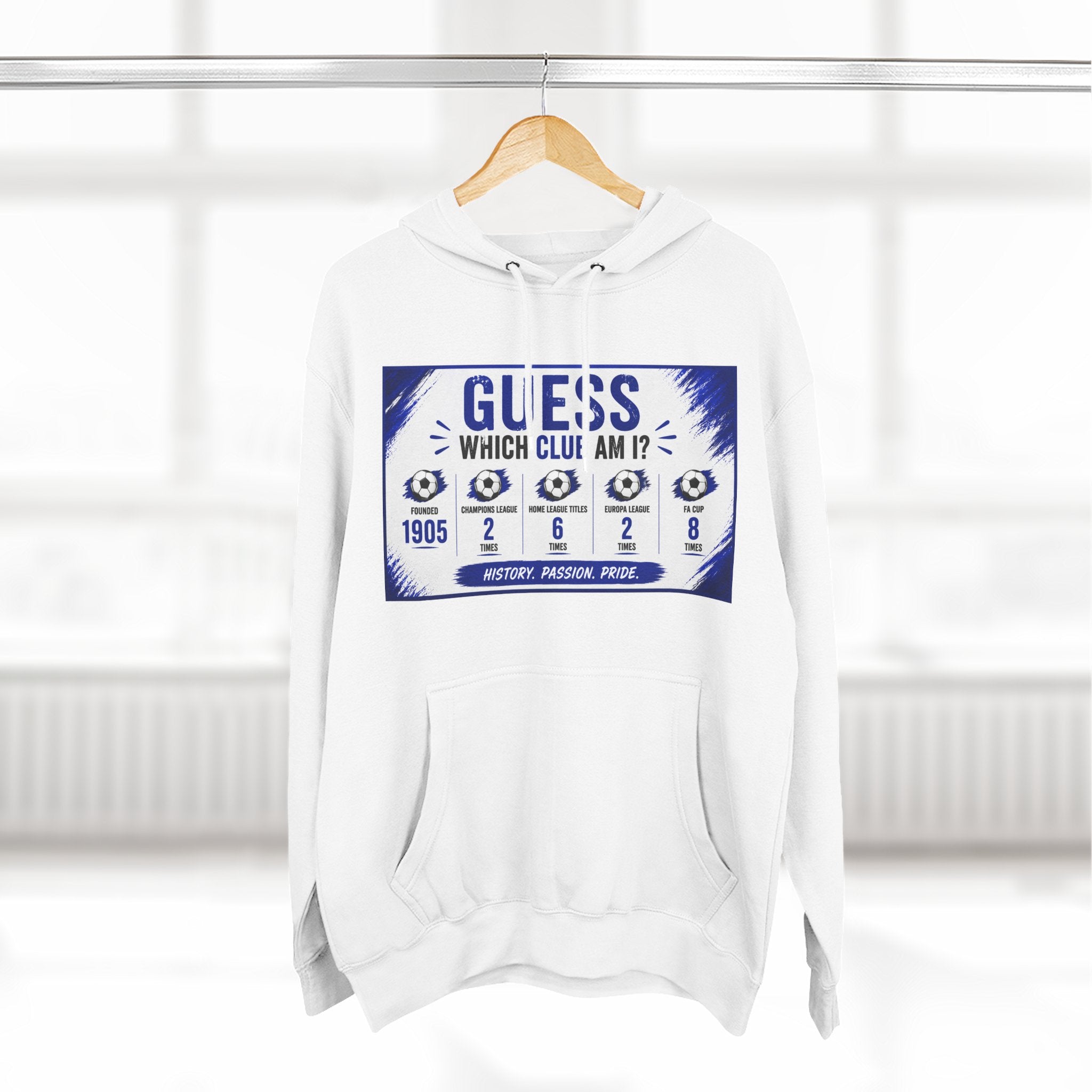 Three-Panel Fleece Hoodie
