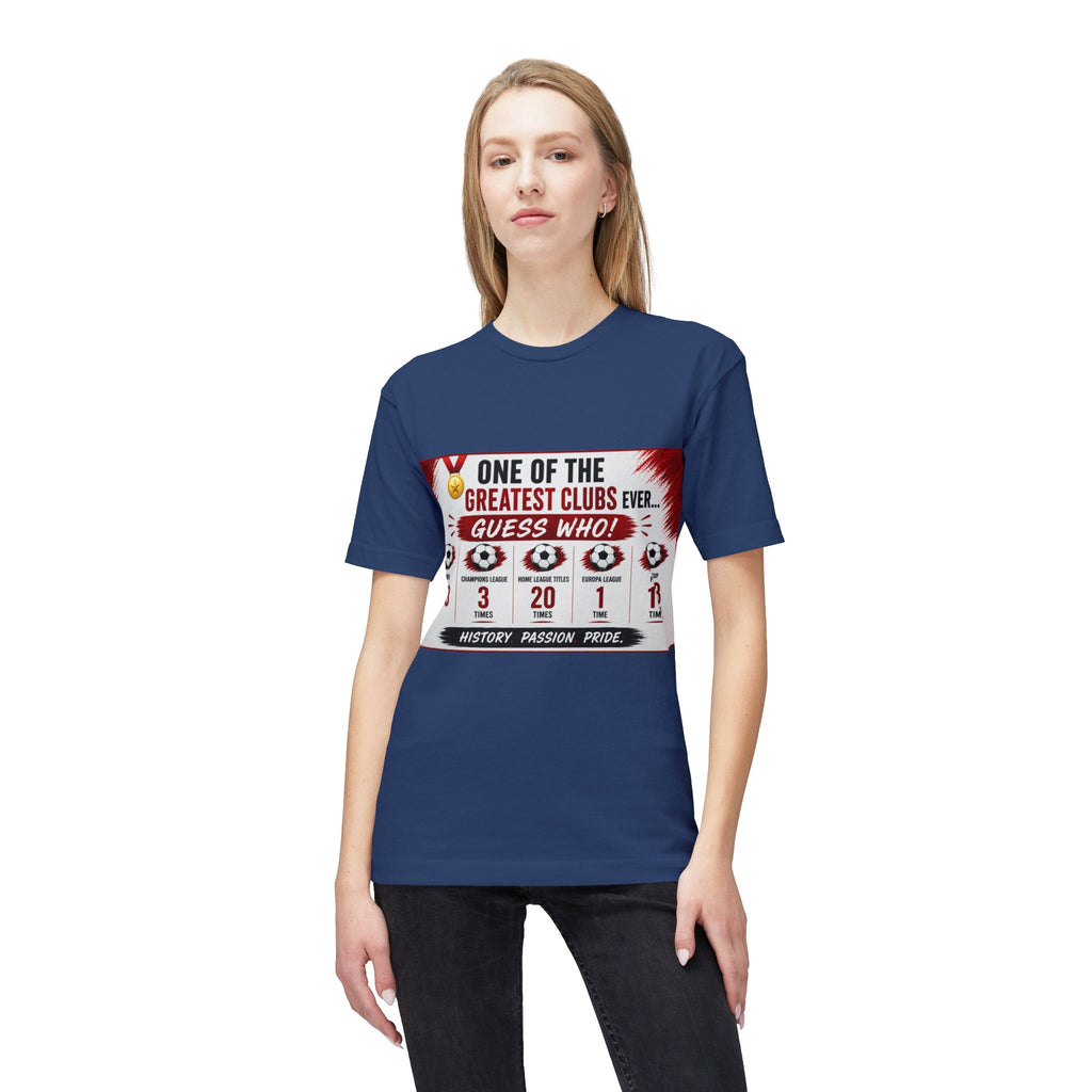 Soccer Club Stats Graphic T-Shirt – "One of the Greatest Clubs Ever" Fan Tee