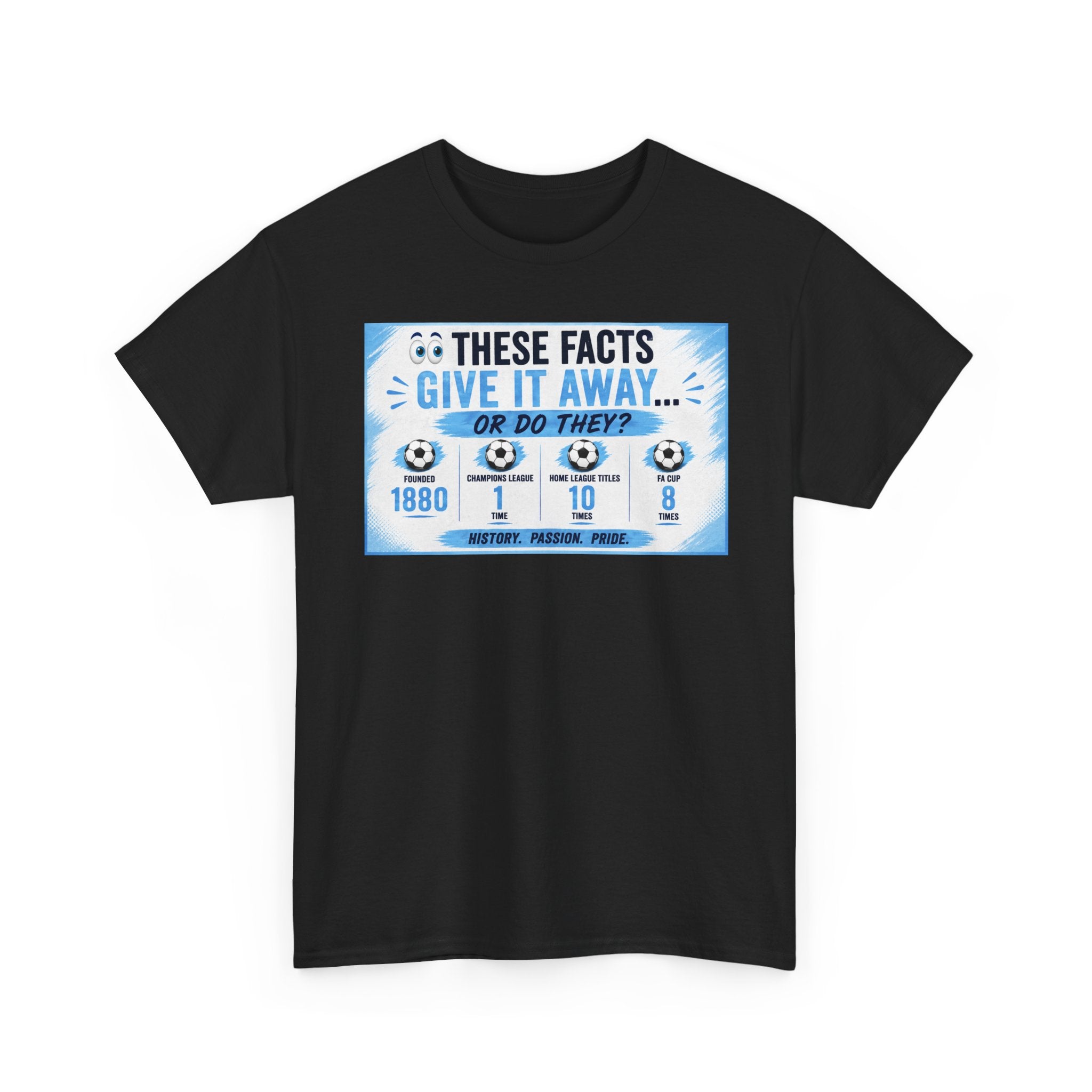 T-Shirt — “These Facts Give It Away… Or Do They?” Infographic Tee