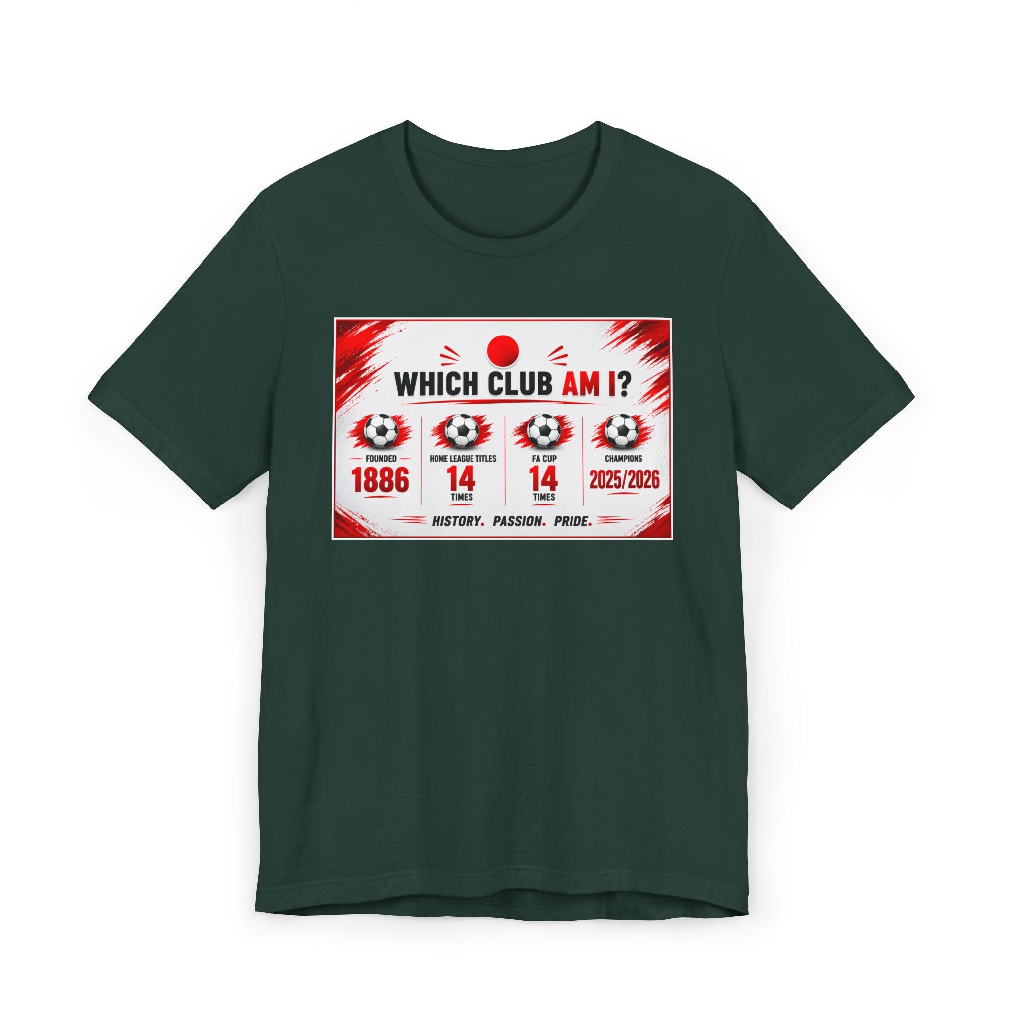 Which Club Am I? Soccer Trivia T-Shirt — Football Fan Quiz Tee