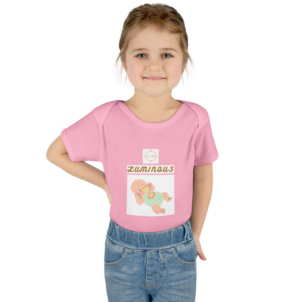 Luminous Baby Bodysuit — Cute Sleeping Infant Graphic Onesie
