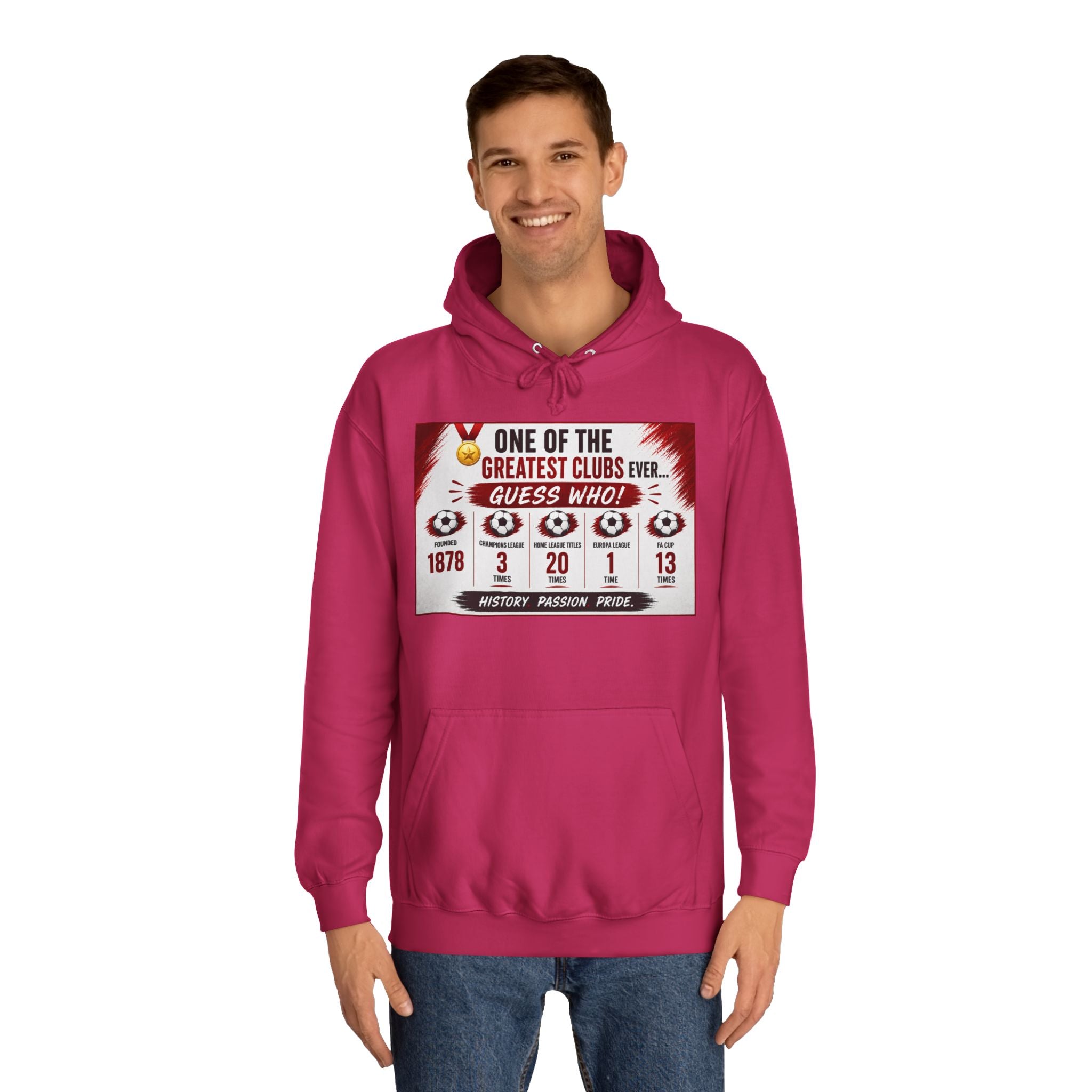 College Hoodie — "One of the Greatest Clubs Ever" Vintage Sports Graphic