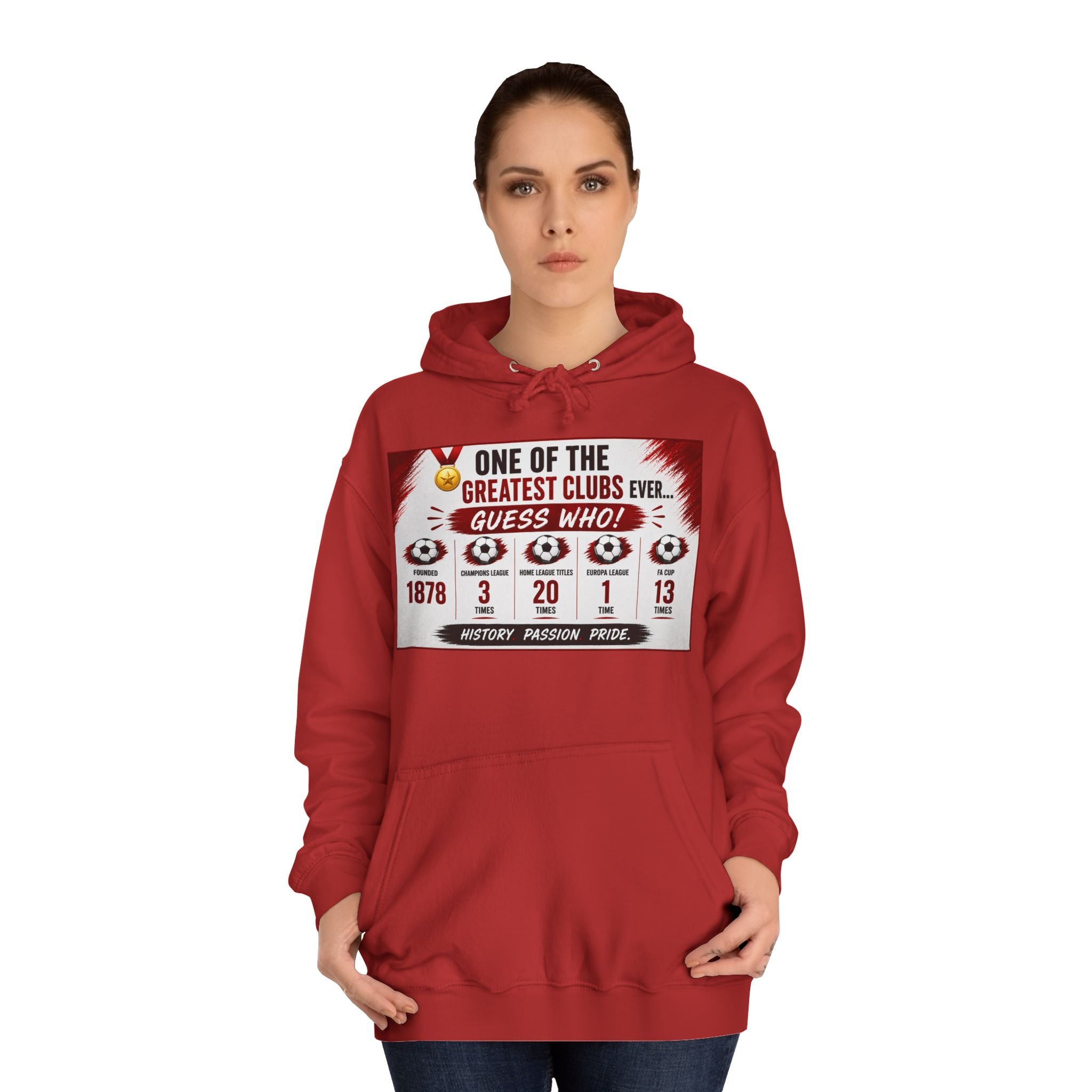 College Hoodie — "One of the Greatest Clubs Ever" Vintage Sports Graphic