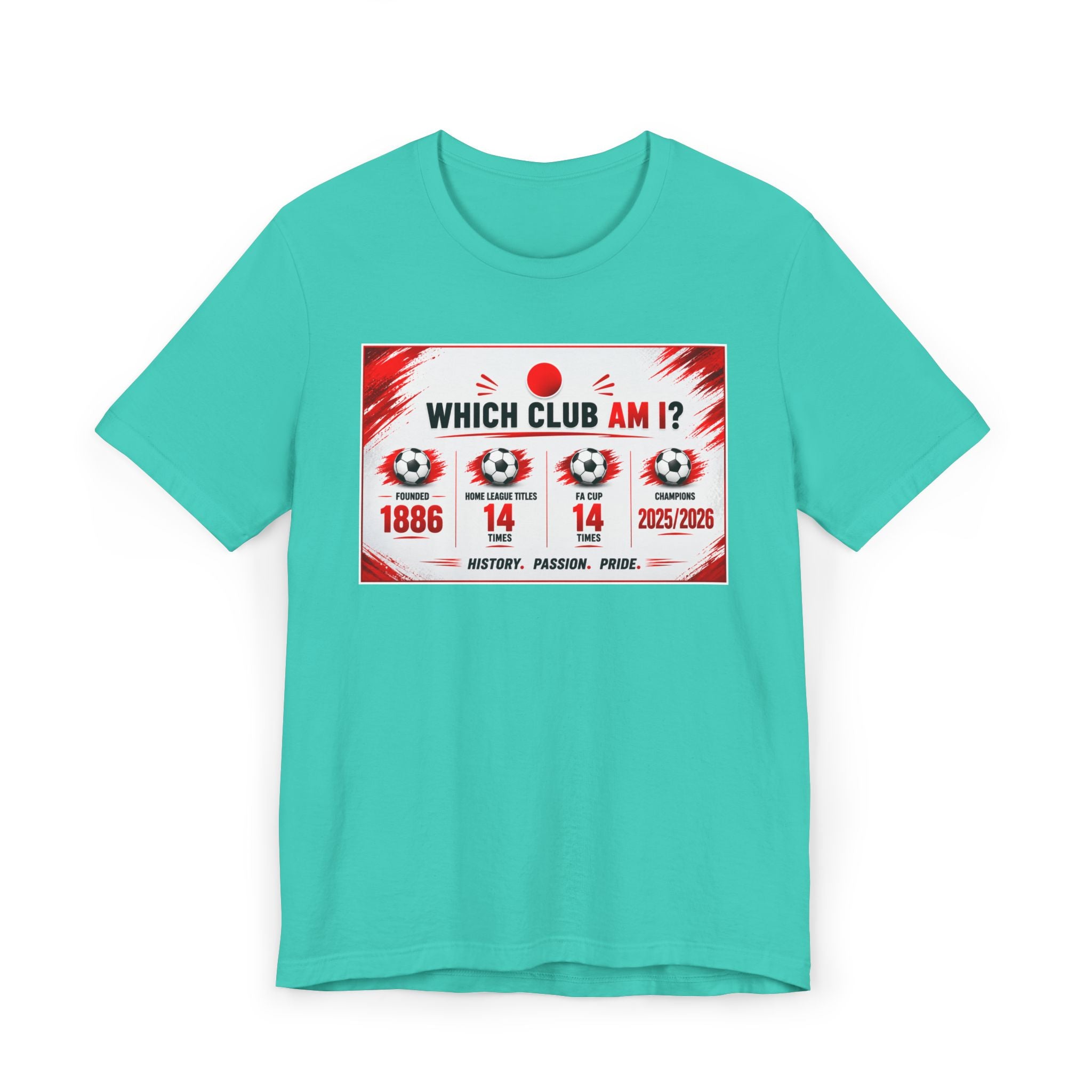 Which Club Am I? Soccer Trivia T-Shirt — Football Fan Quiz Tee