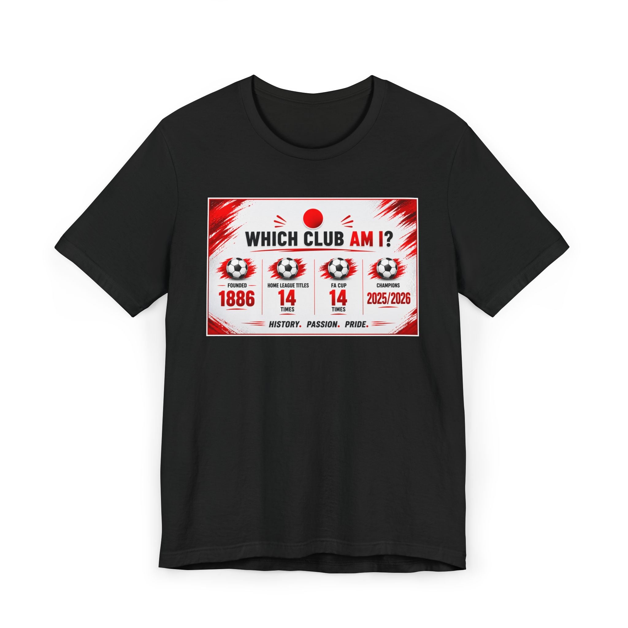 Which Club Am I? Soccer Trivia T-Shirt — Football Fan Quiz Tee